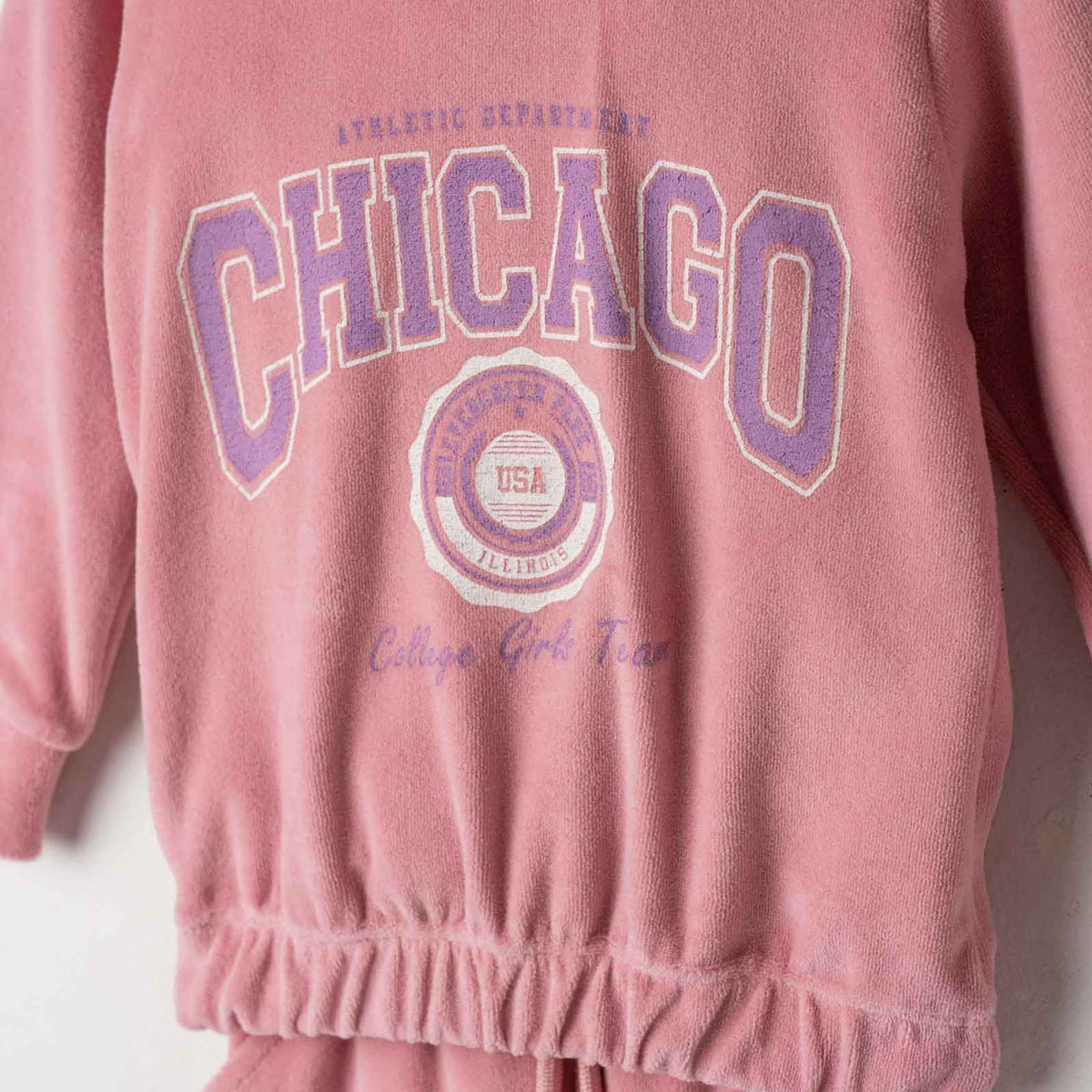 Παιδικό βελουτέ σετ με φόρμα ΕΒΙΤΑ κορίτσι - 2