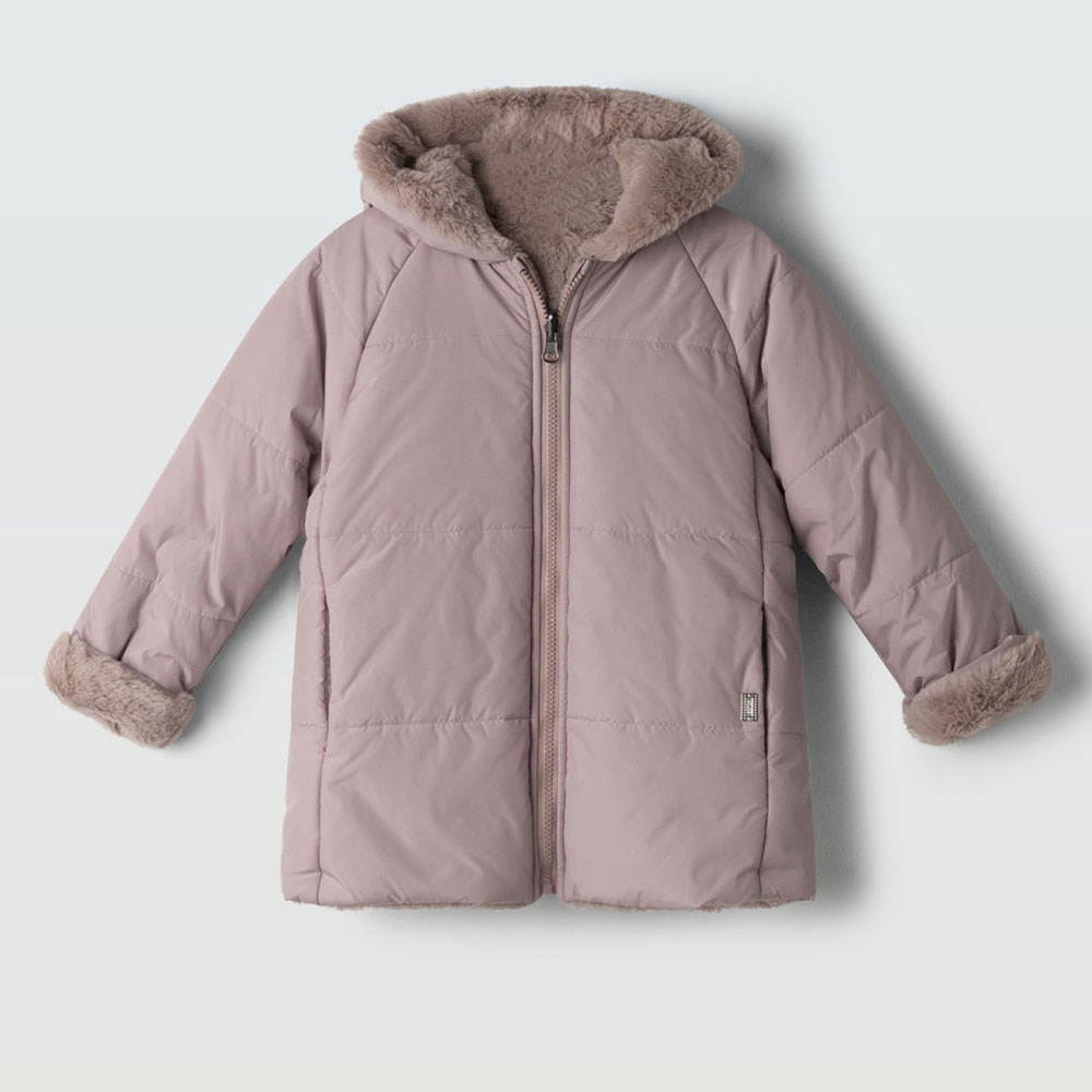 Παιδικό μπουφάν διπλής όψης ΕΒΙΤΑ κορίτσι - ΛΙΛΑ