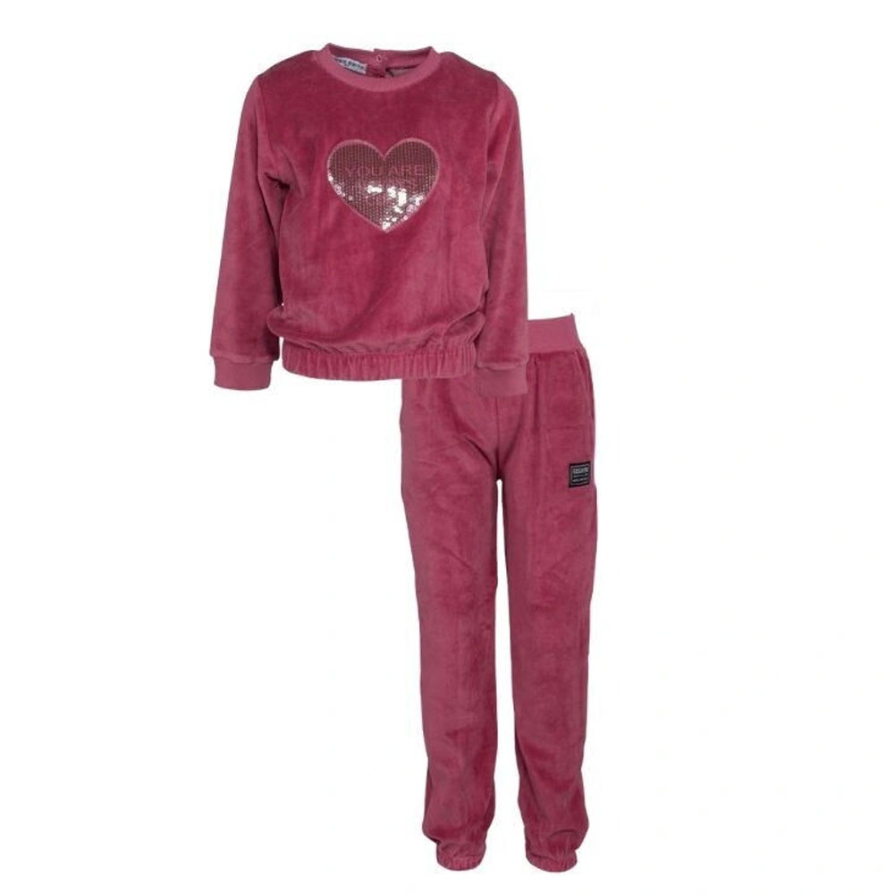 Παιδικό βελούδινο σετ με φόρμα ΕΒΙΤΑ κορίτσι - 1