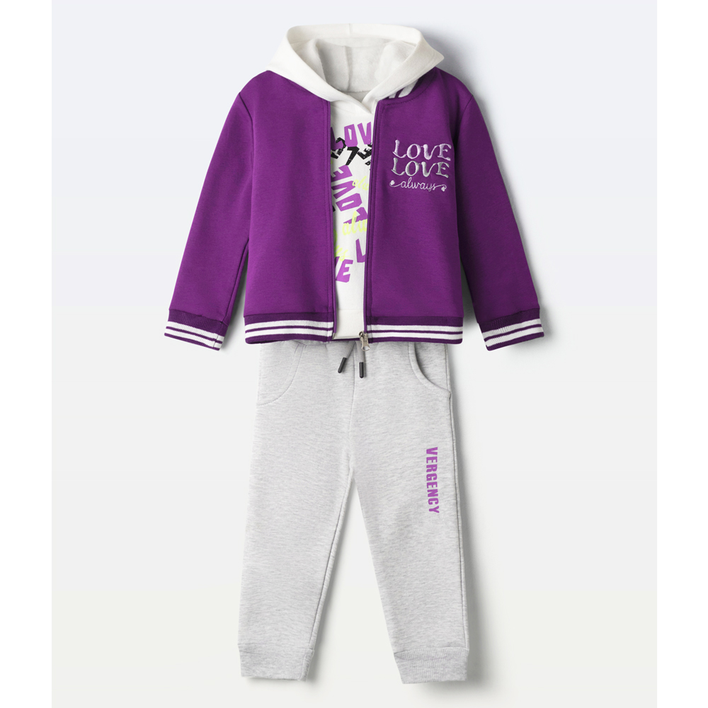 Παιδικό σετ με φόρμα 3 τμχ ΕΒΙΤΑ κορίτσι - 1