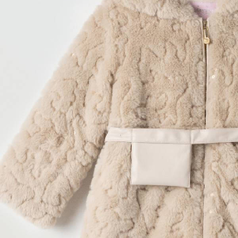 Παιδικό γούνινο παλτό ΕΒΙΤΑ κορίτσι - 3