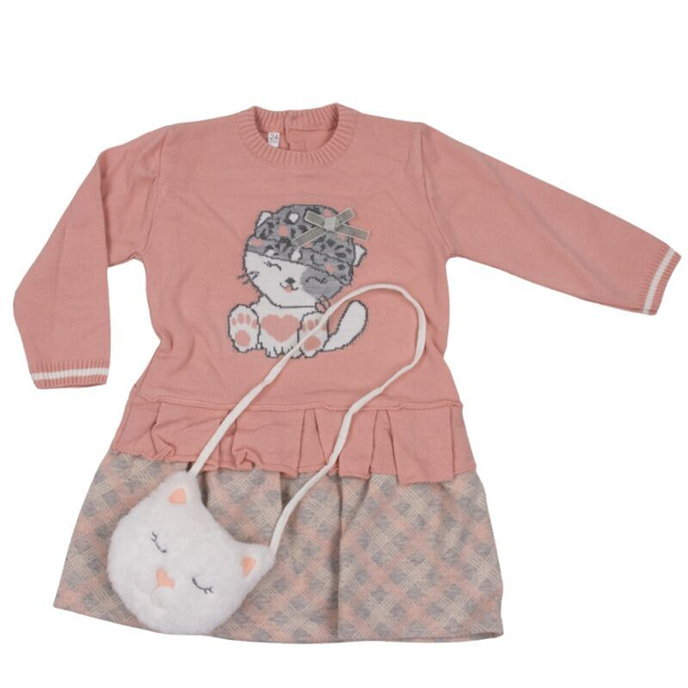 Βρεφικό φόρεμα με τσαντάκι ΕΒΙΤΑ κορίτσι - ΣΟΜΟΝ