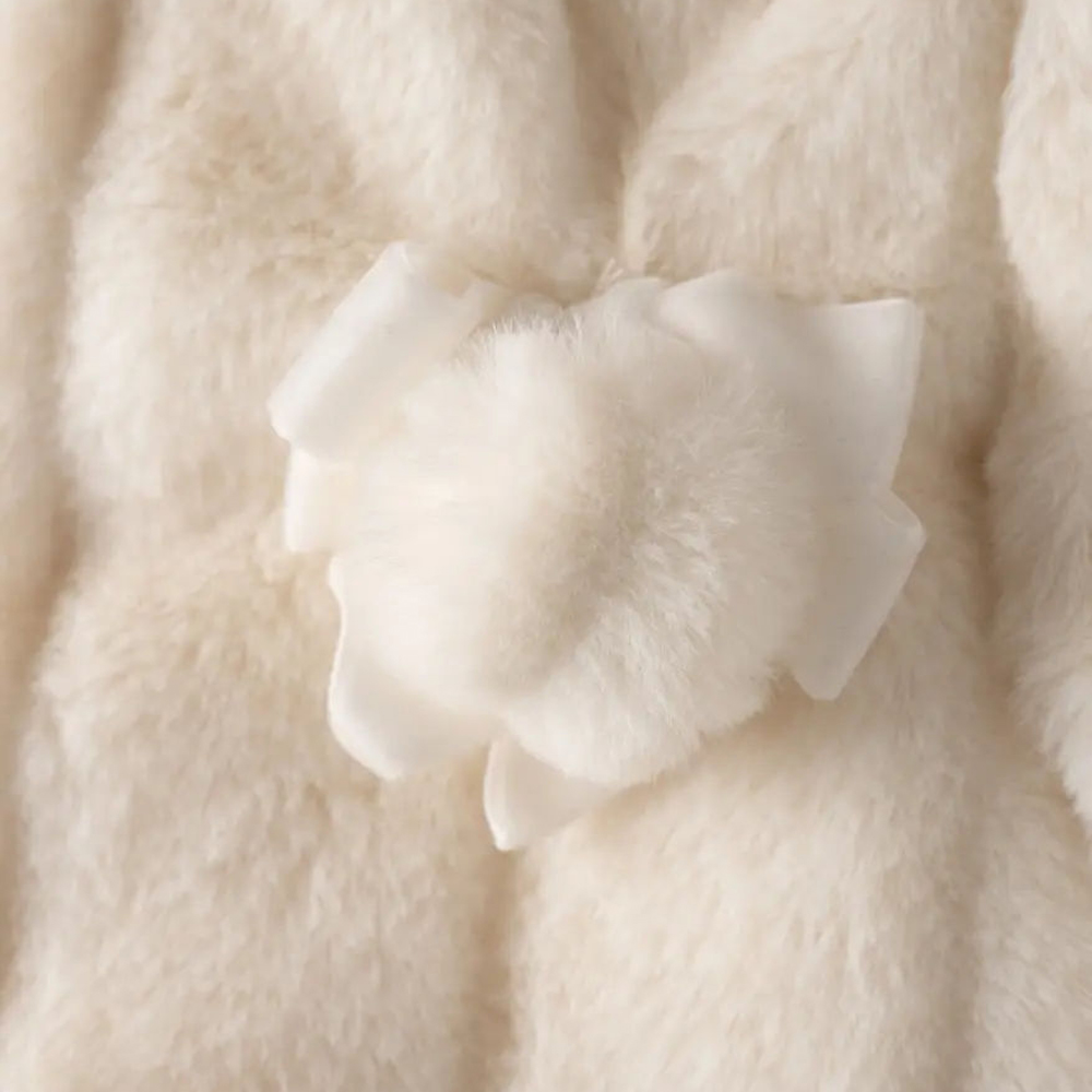 Βρεφικό γούνινο παλτό ΕΒΙΤΑ κορίτσι - 2