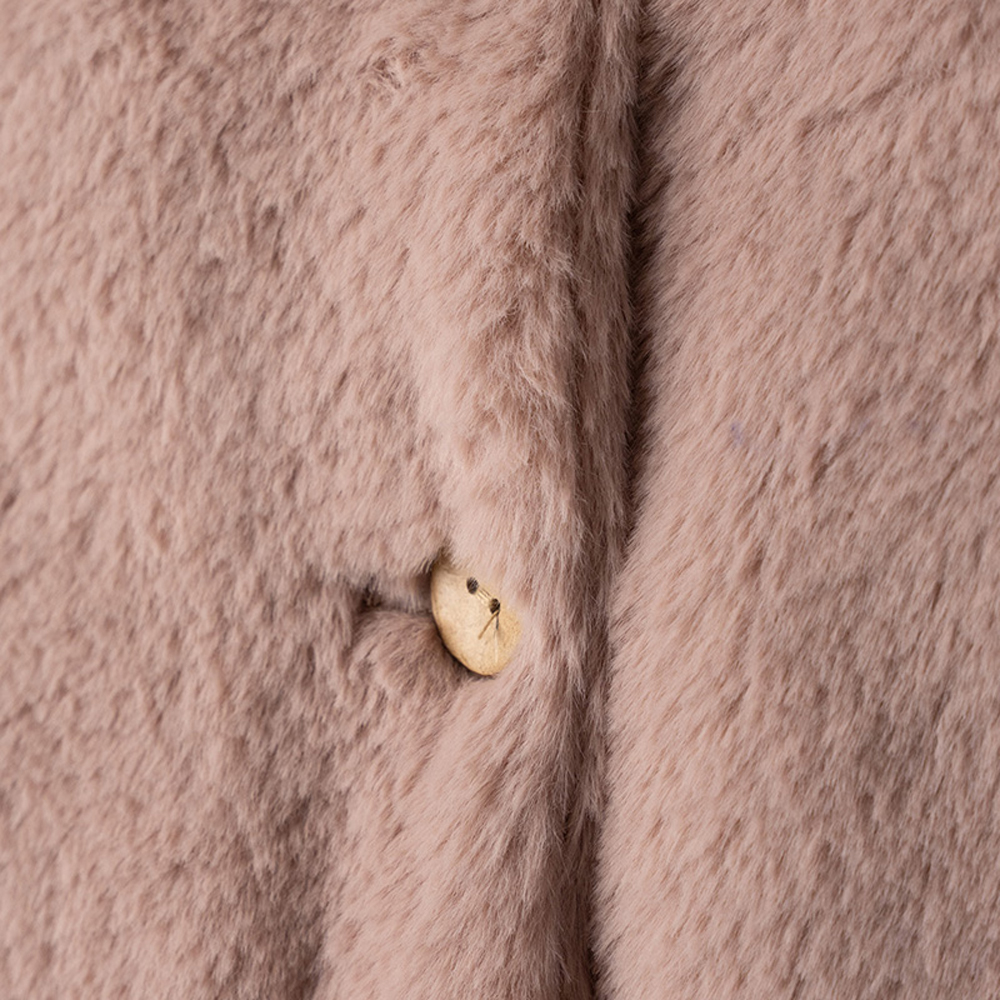 Βρεφικό γούνινο παλτό ΕΒΙΤΑ κορίτσι - 2