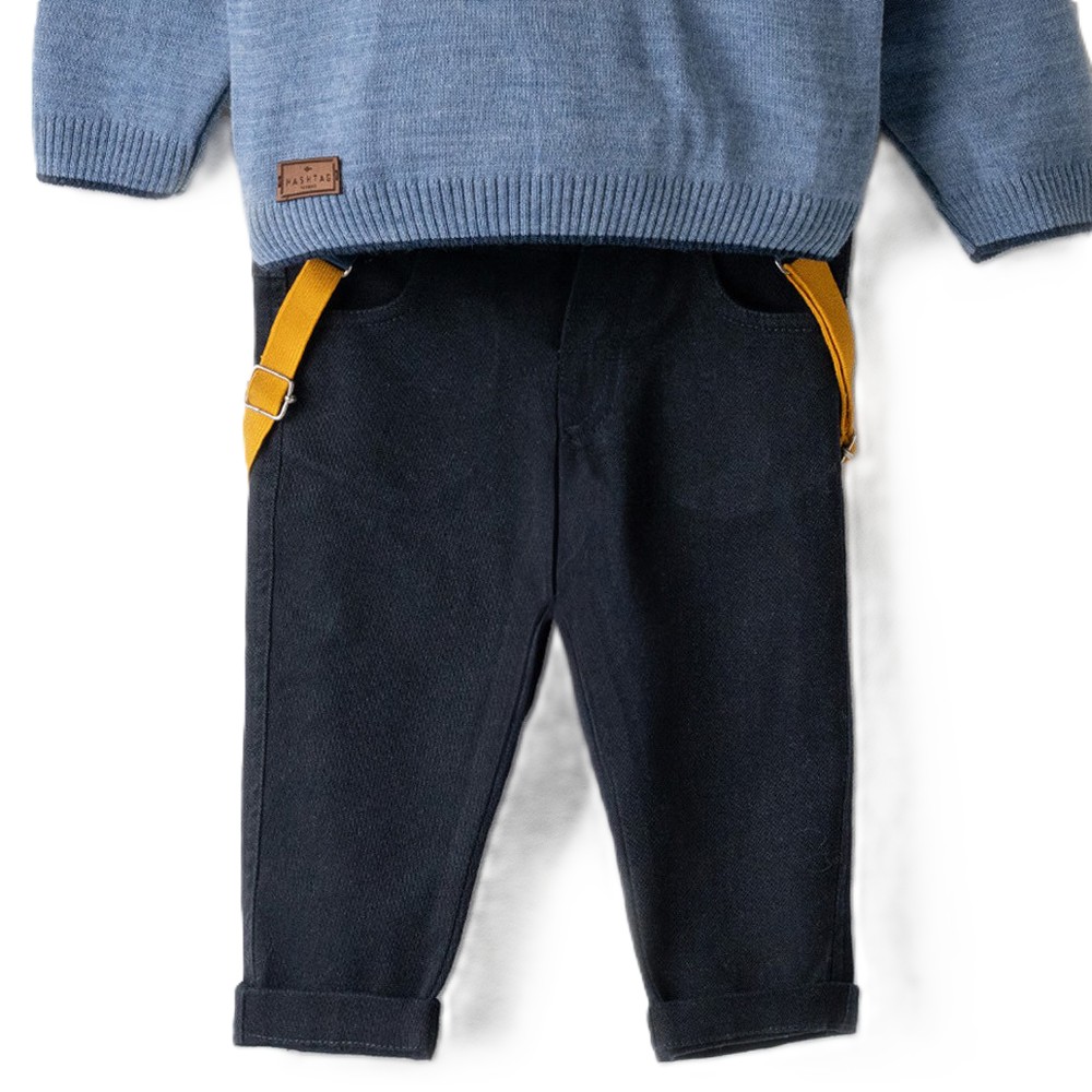 Βρεφικό σετ με παντελόνι 3 τμχ HASHTAG αγόρι - 3