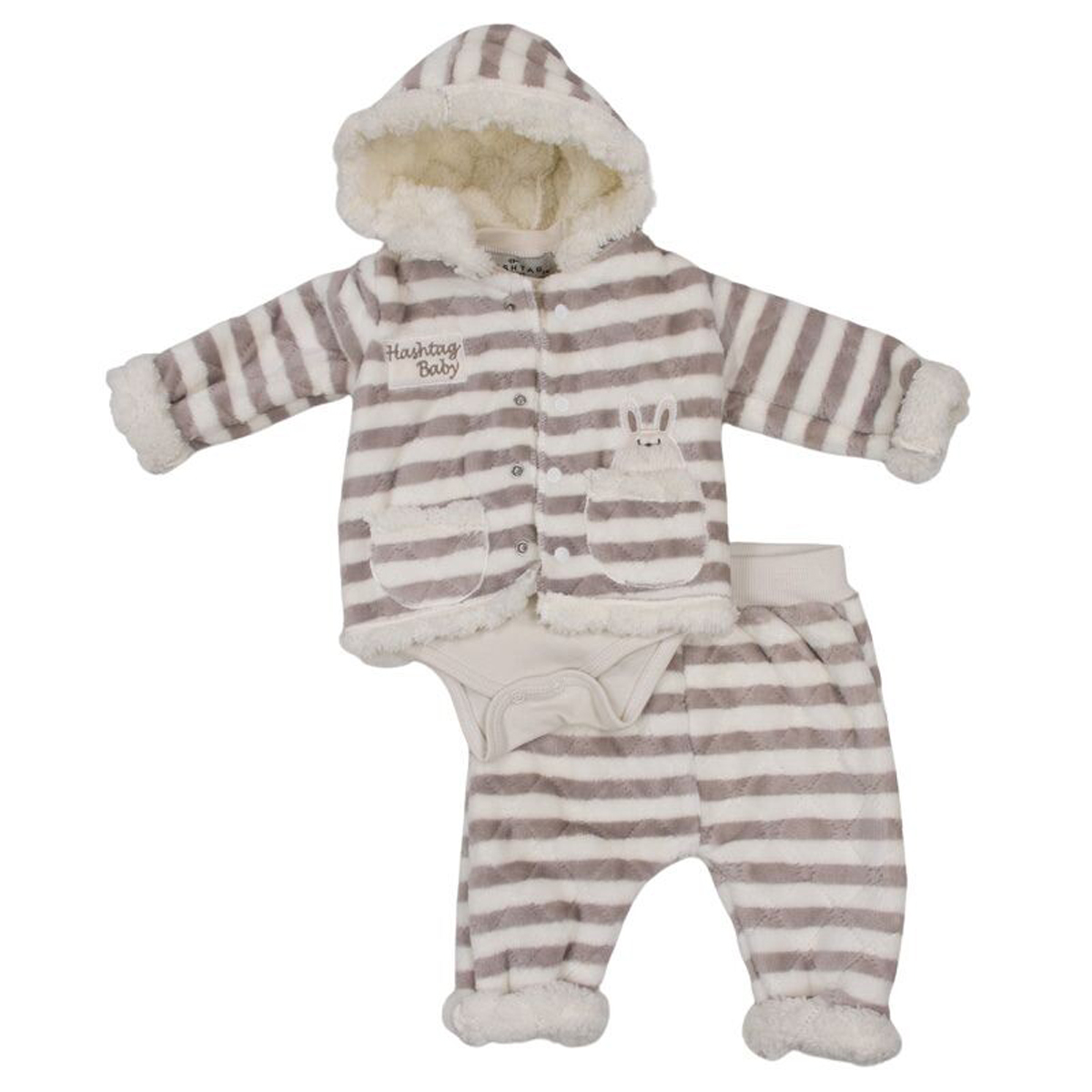 Βρεφικό σετ με φόρμα 3 τμχ HASHTAG αγόρι - 1