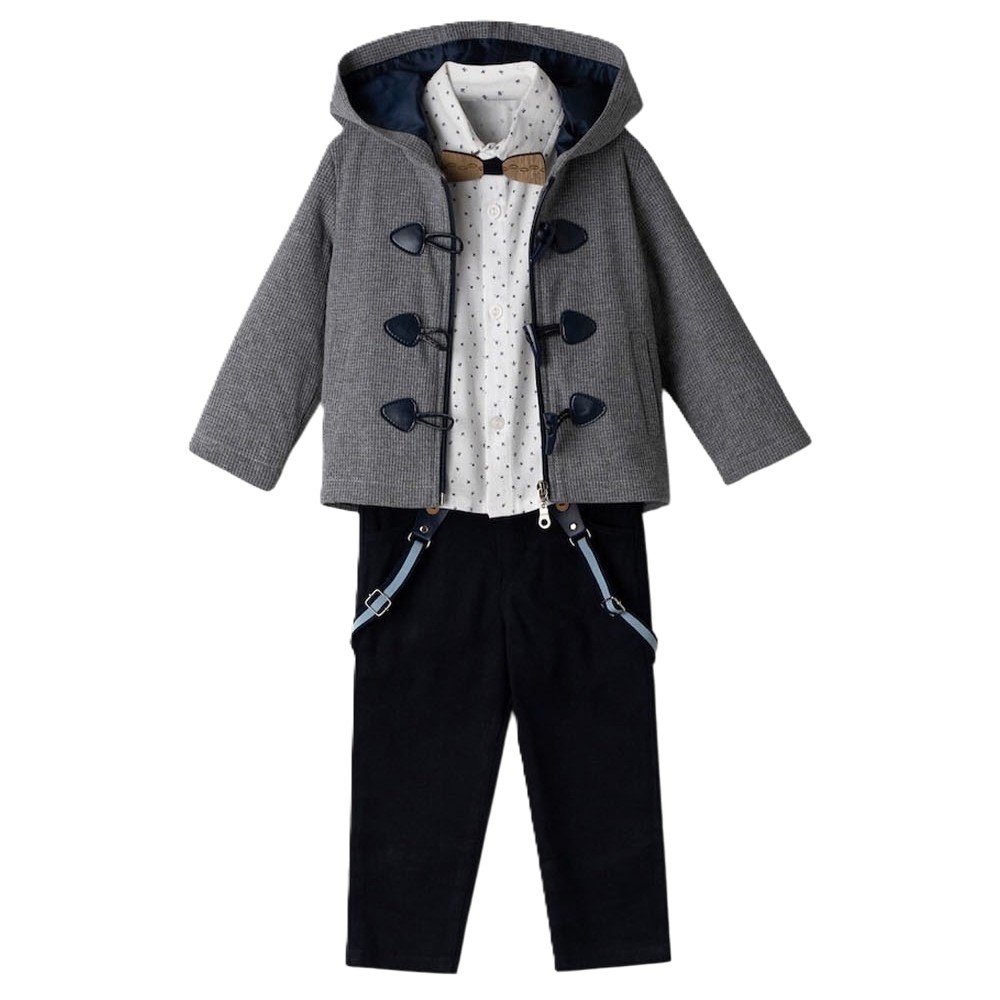 Βρεφικό σετ με παντελόνι 3 τμχ HASHTAG αγόρι - ΜΠΕΖ