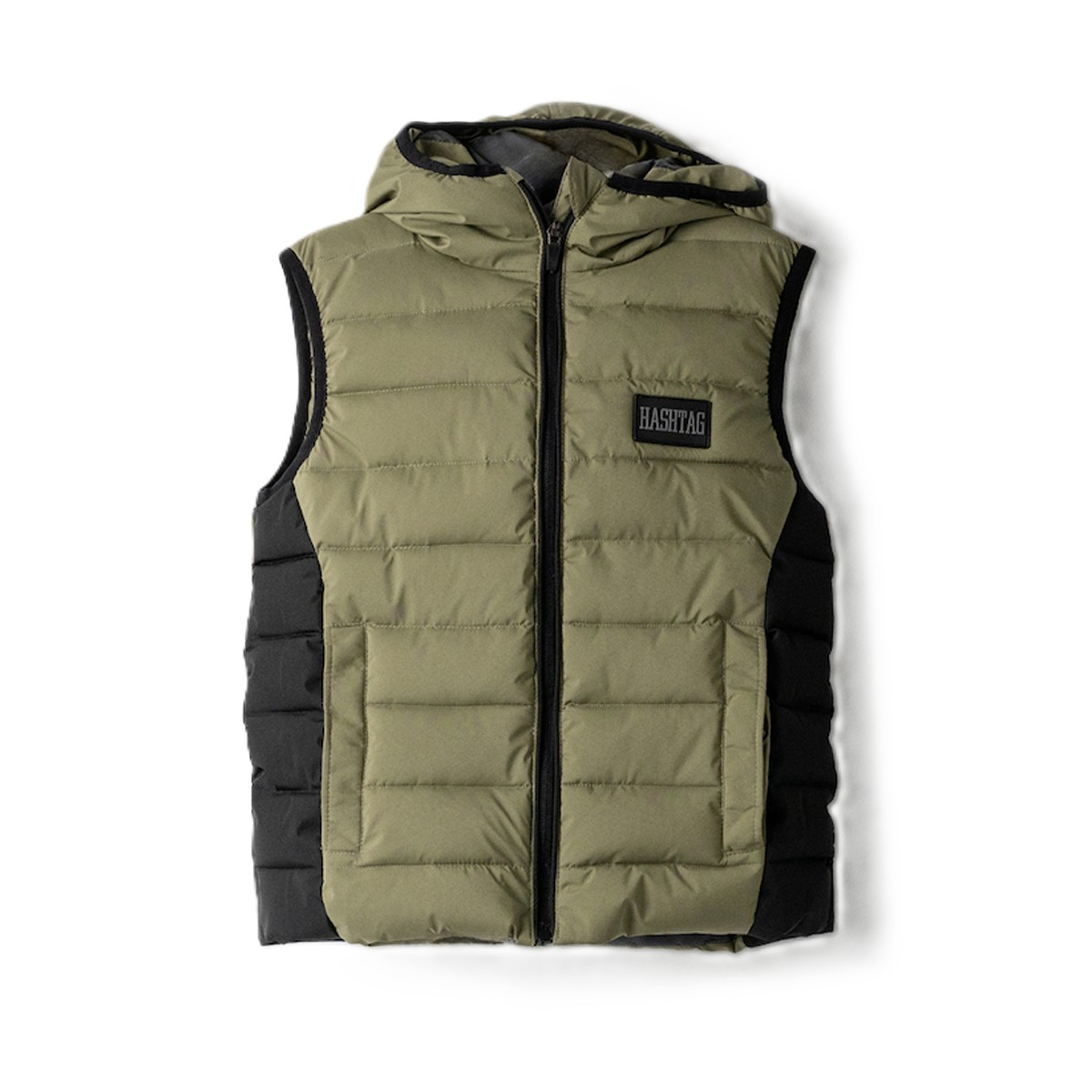 Παιδικό αμάνικο μπουφάν HASHTAG αγόρι - ΧΑΚΙ