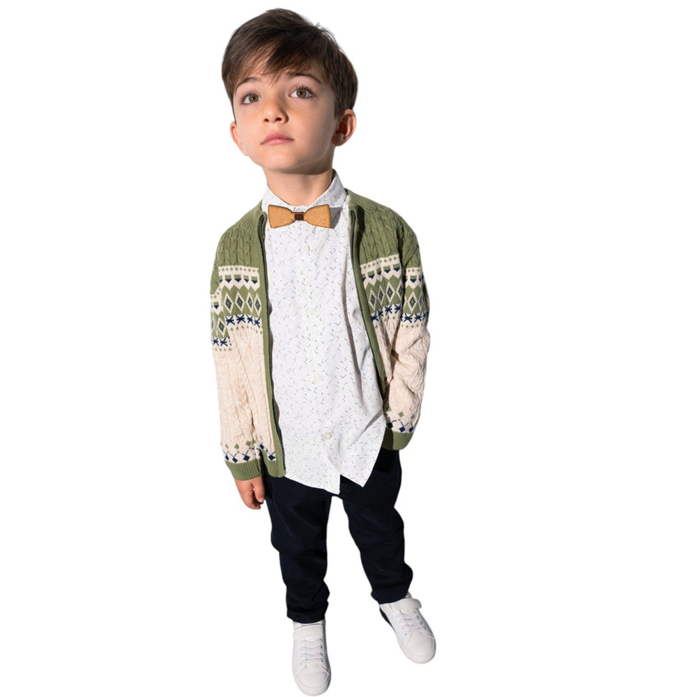 Παιδικό σετ με παντελόνι 3 τμχ HASHTAG αγόρι - ΠΡΑΣΙΝΟ