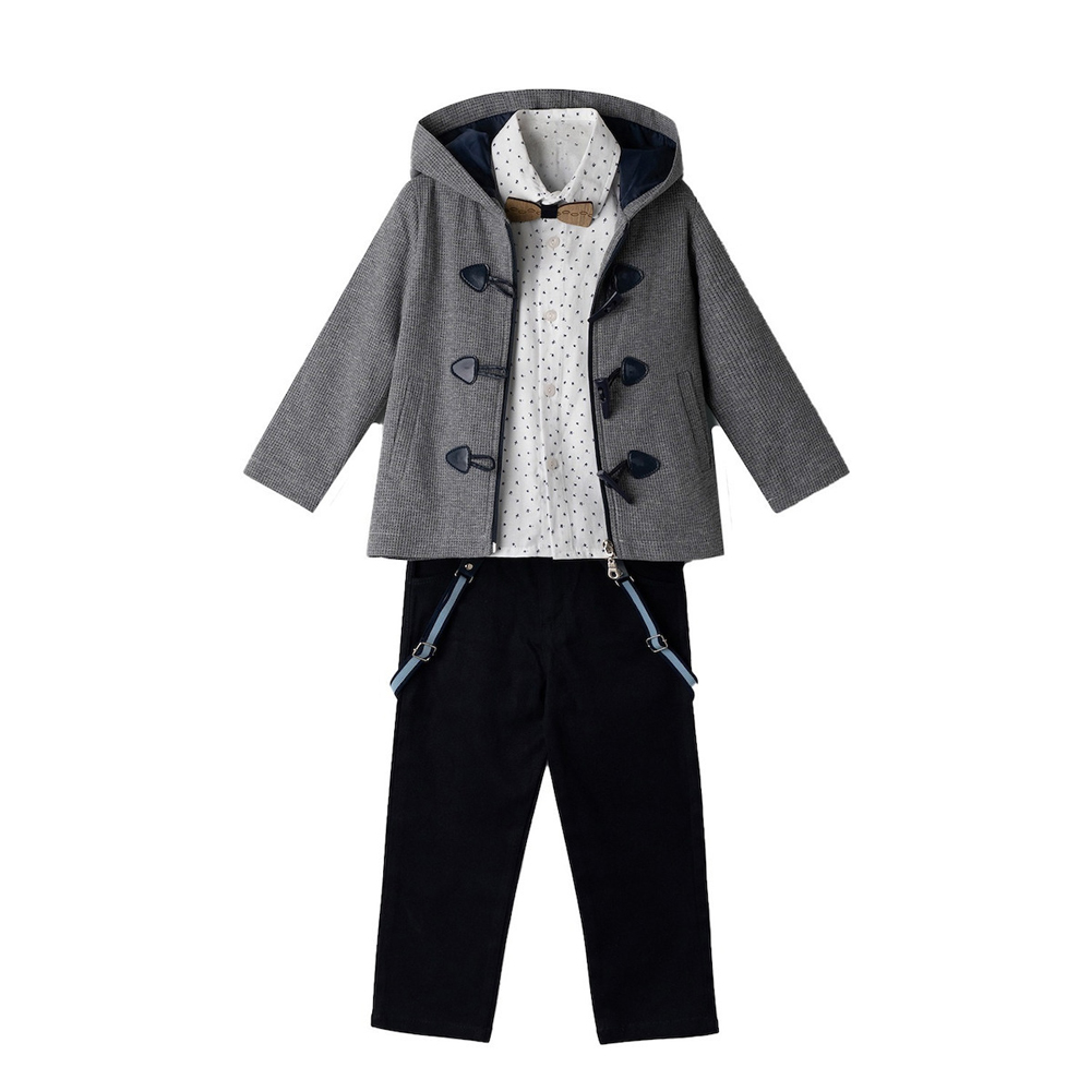 Παιδικό σετ HASHTAG 3 τμχ αγόρι - ΓΚΡΙ