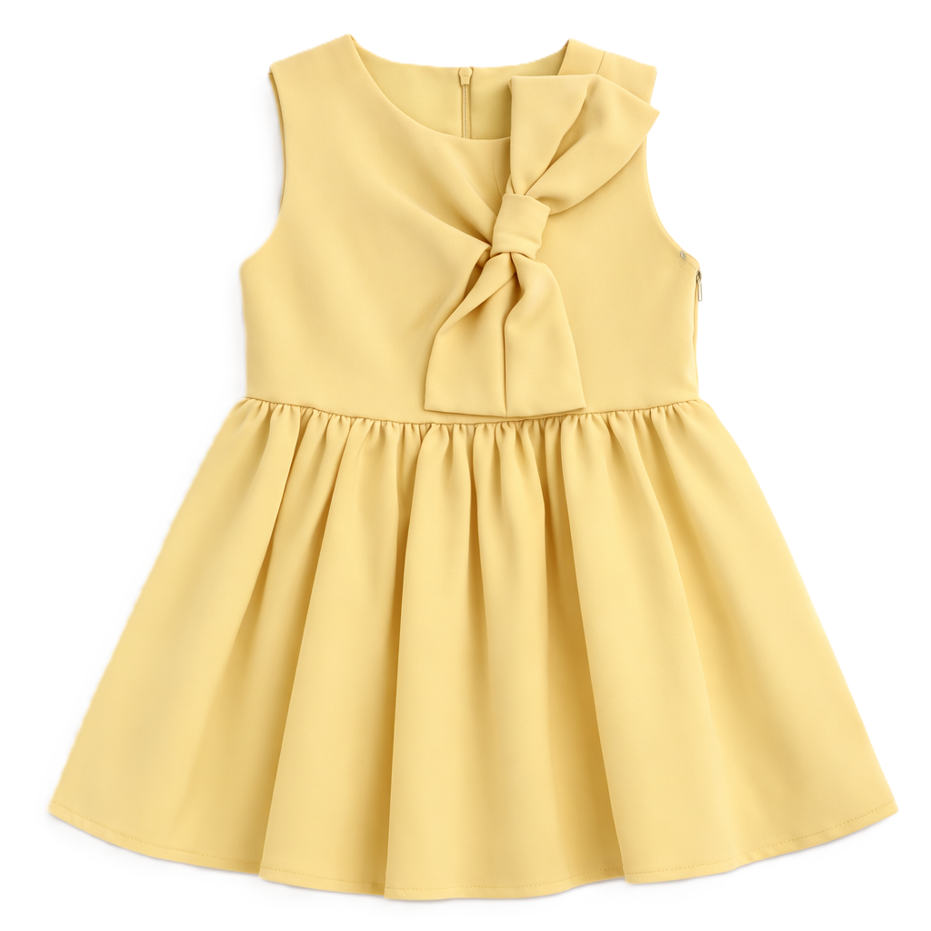 Παιδικό φόρεμα RESTART κορίτσι - ΚΙΤΡΙΝΟ