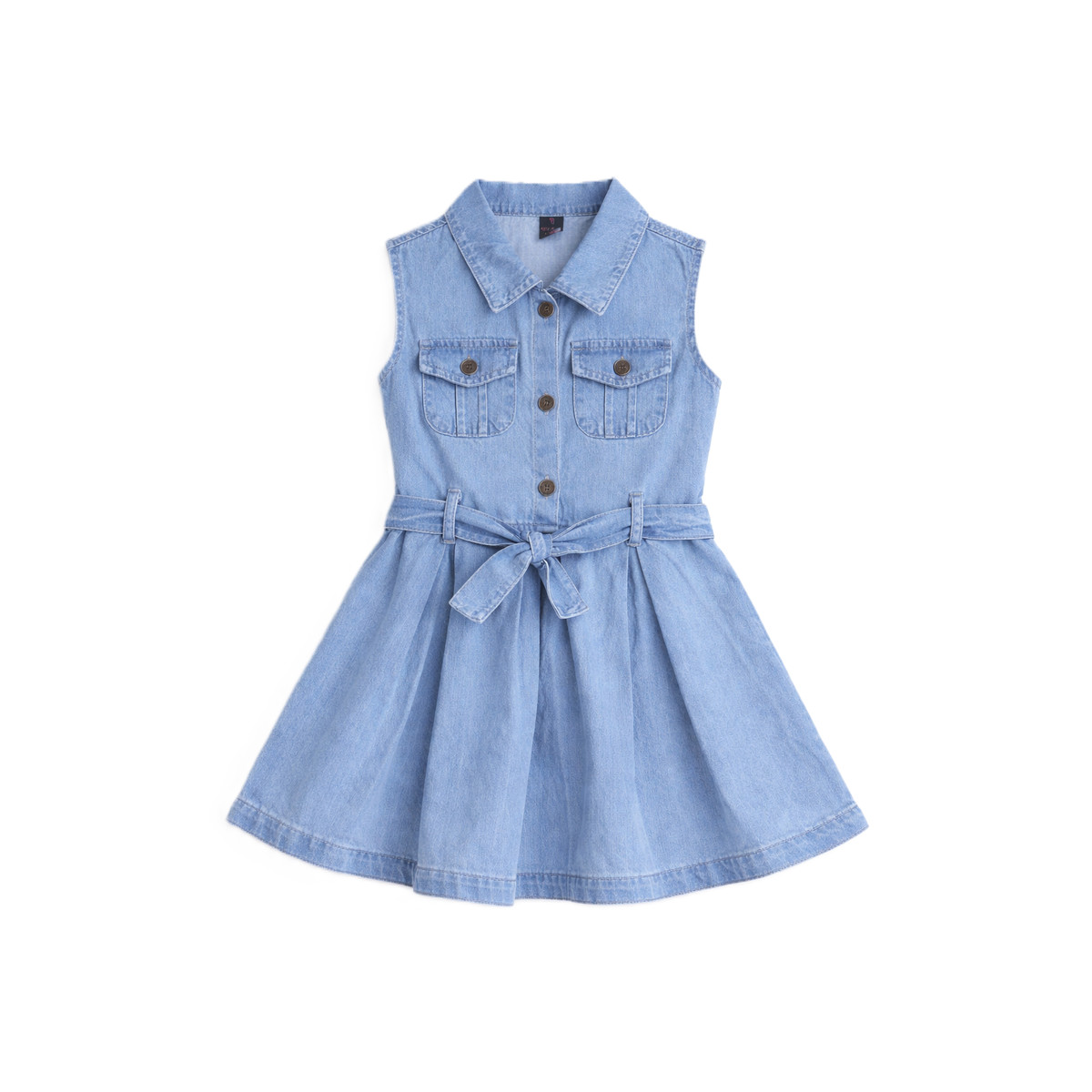 Παιδικό τζιν φόρεμα RESTART κορίτσι - ΜΠΛΕ