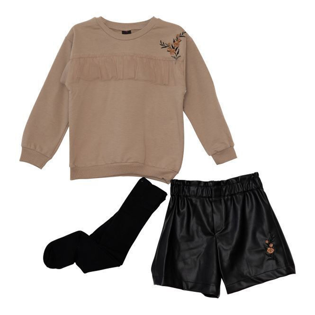 Παιδικό σετ με σόρτς RESTART κορίτσι - ΜΠΕΖ