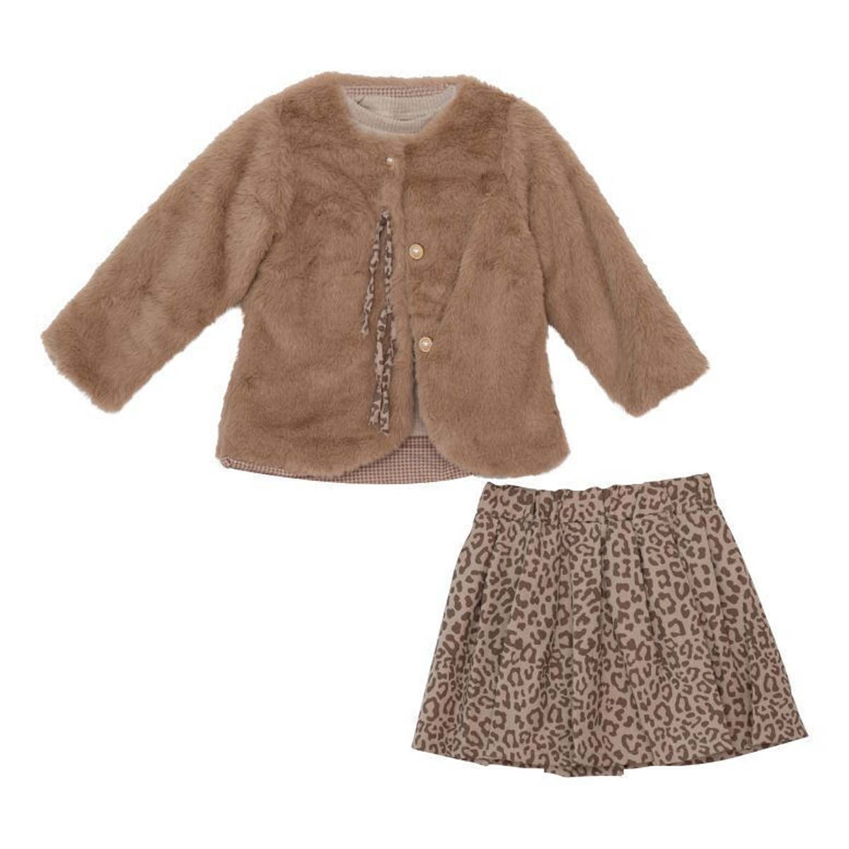 Παιδικό σετ με φούστα 3 τμχ RESTART κορίτσι - ΚΑΦΕ