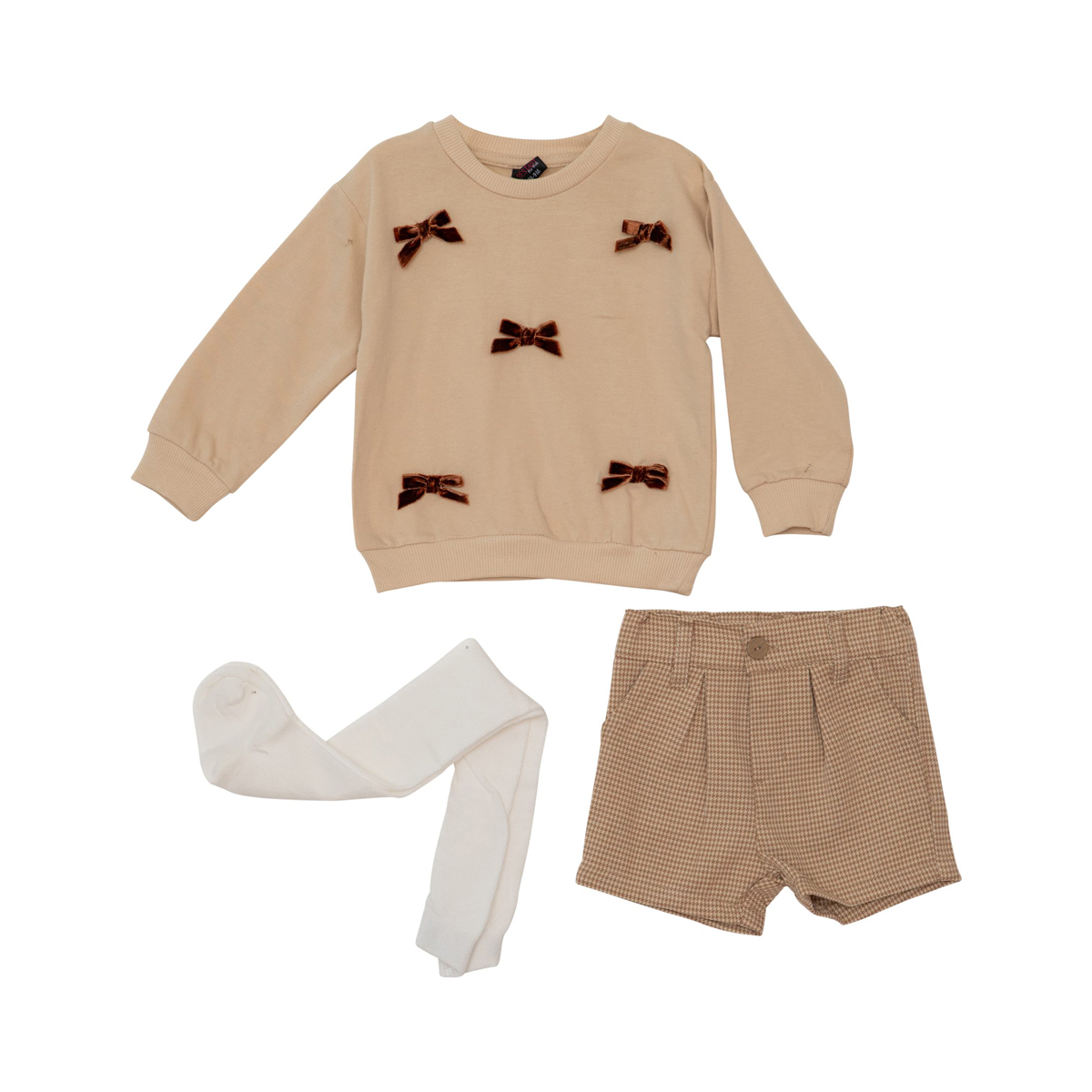 Βρεφικό σετ με σόρτς RESTART κορίτσι - ΜΠΕΖ