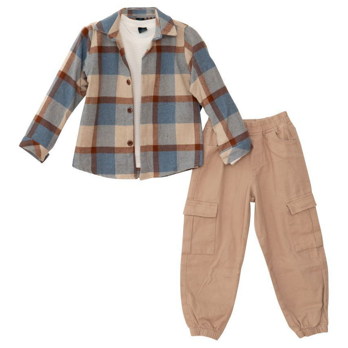 Παιδικό σετ με παντελόνι 3 τμχ RESTART αγόρι - ΜΠΕΖ