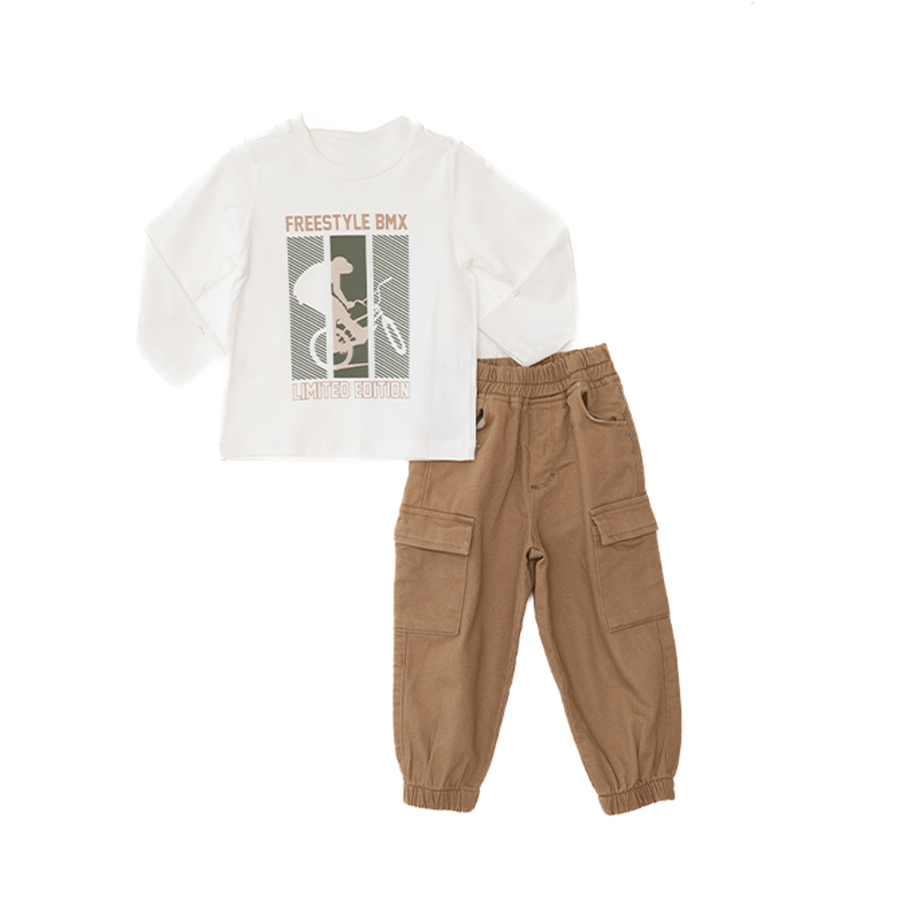 Παιδικό σετ με παντελόνι 3 τμχ RESTART αγόρι - 2