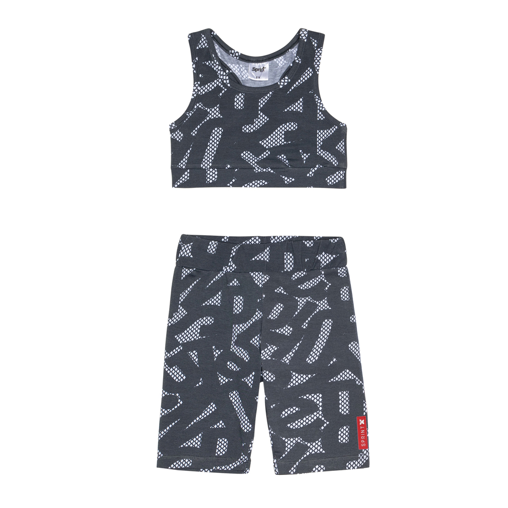 Παιδικό σετ με κάπρι κολάν 3 τμχ SPRINT κορίτσι - 3