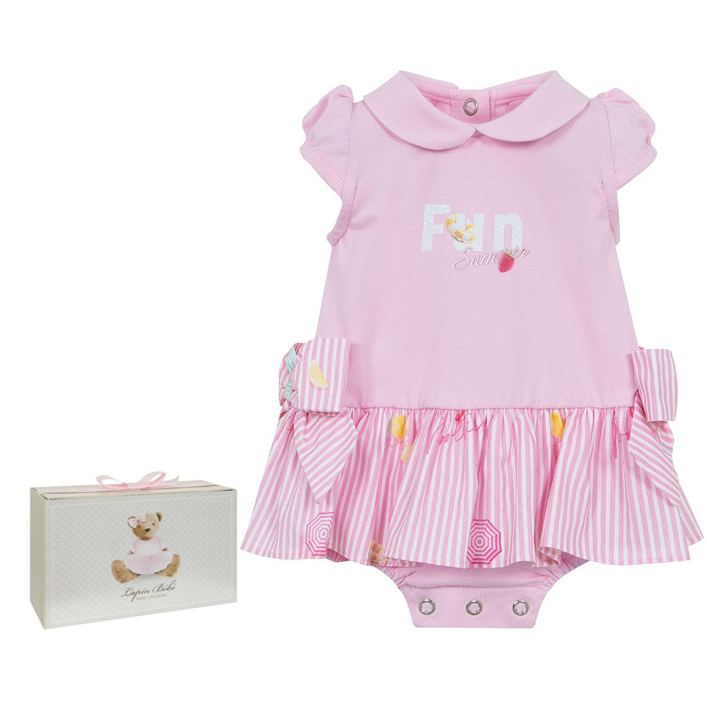 Βρεφικό φορμάκι LAPIN κορίτσι - ΡΟΖ