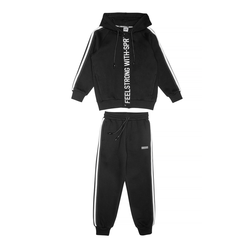 Σετ με φόρμα SPRINT αγόρι - ΜΑΥΡΟ