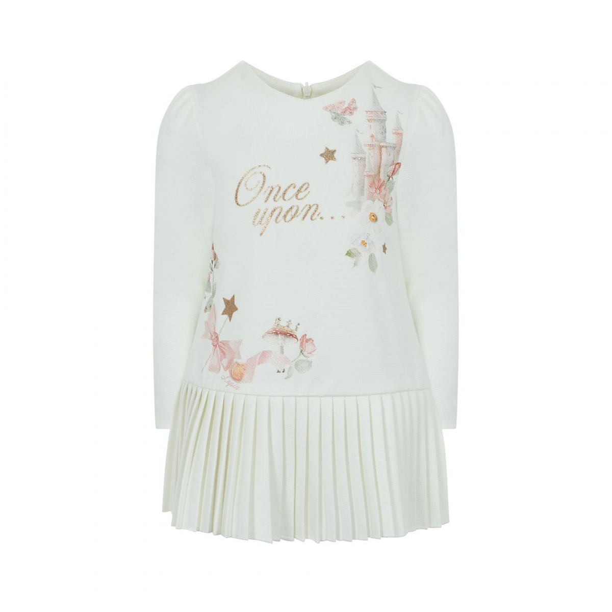 Παιδικό φόρεμα LAPIN κορίτσι - ΕΚΡΟΥ