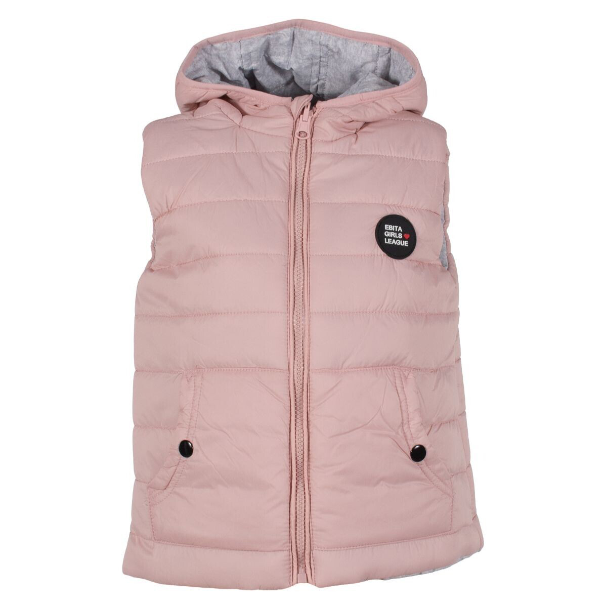 Παιδικό αμάνικο μπουφάν ΕΒΙΤΑ κορίτσι - ΡΟΖ