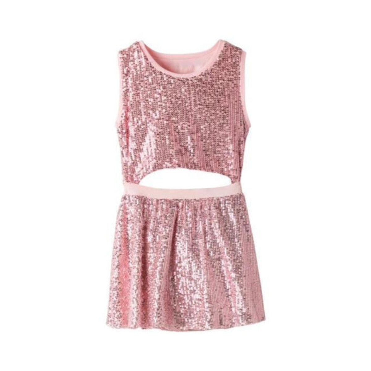 Παιδικό φόρεμα με παγιέτες ΕΒΙΤΑ κορίτσι - ΡΟΖ