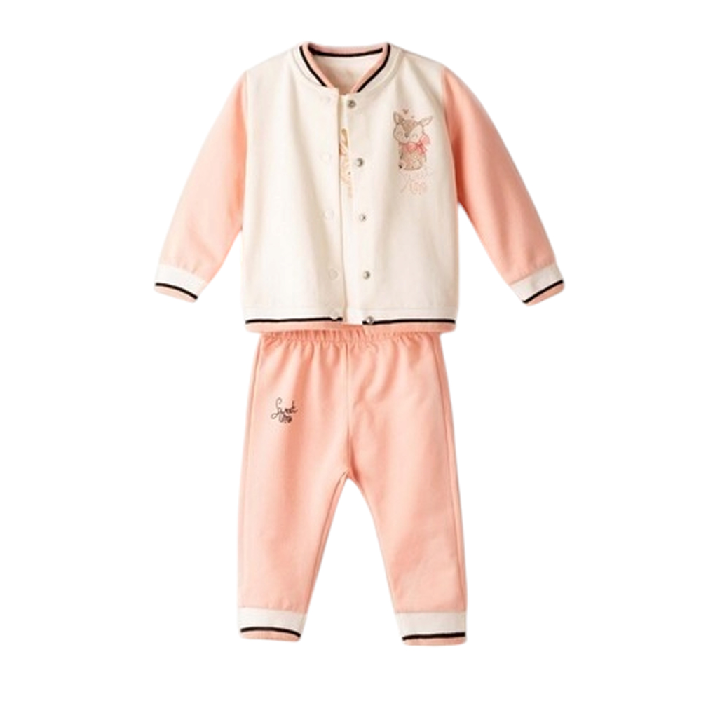 Βρεφικό σετ με φόρμα ΕΒΙΤΑ 3 τμχ κορίτσι - ΣΟΜΟΝ