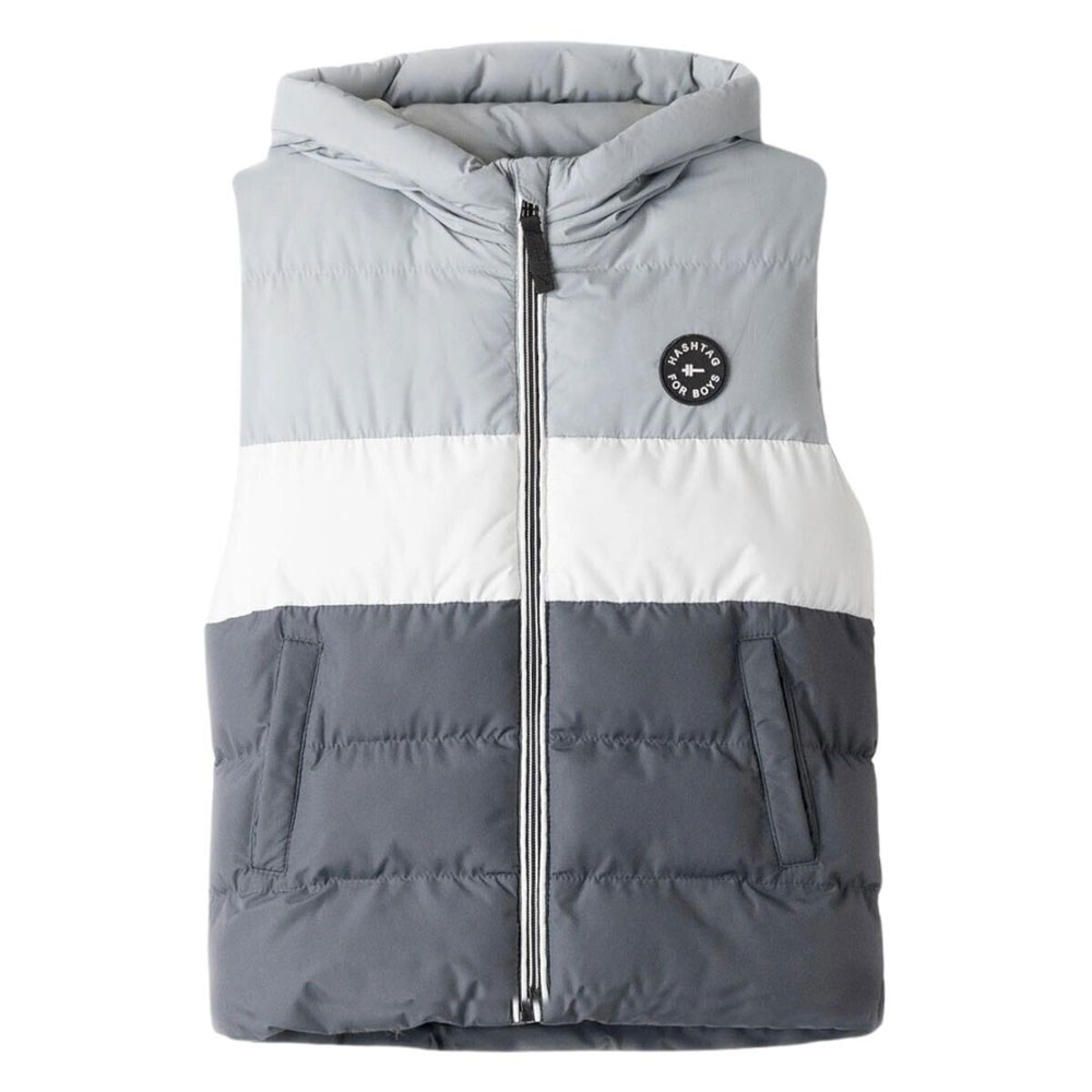 Παιδικό αμάνικο μπουφάν HASHTAG αγόρι - ΓΚΡΙ