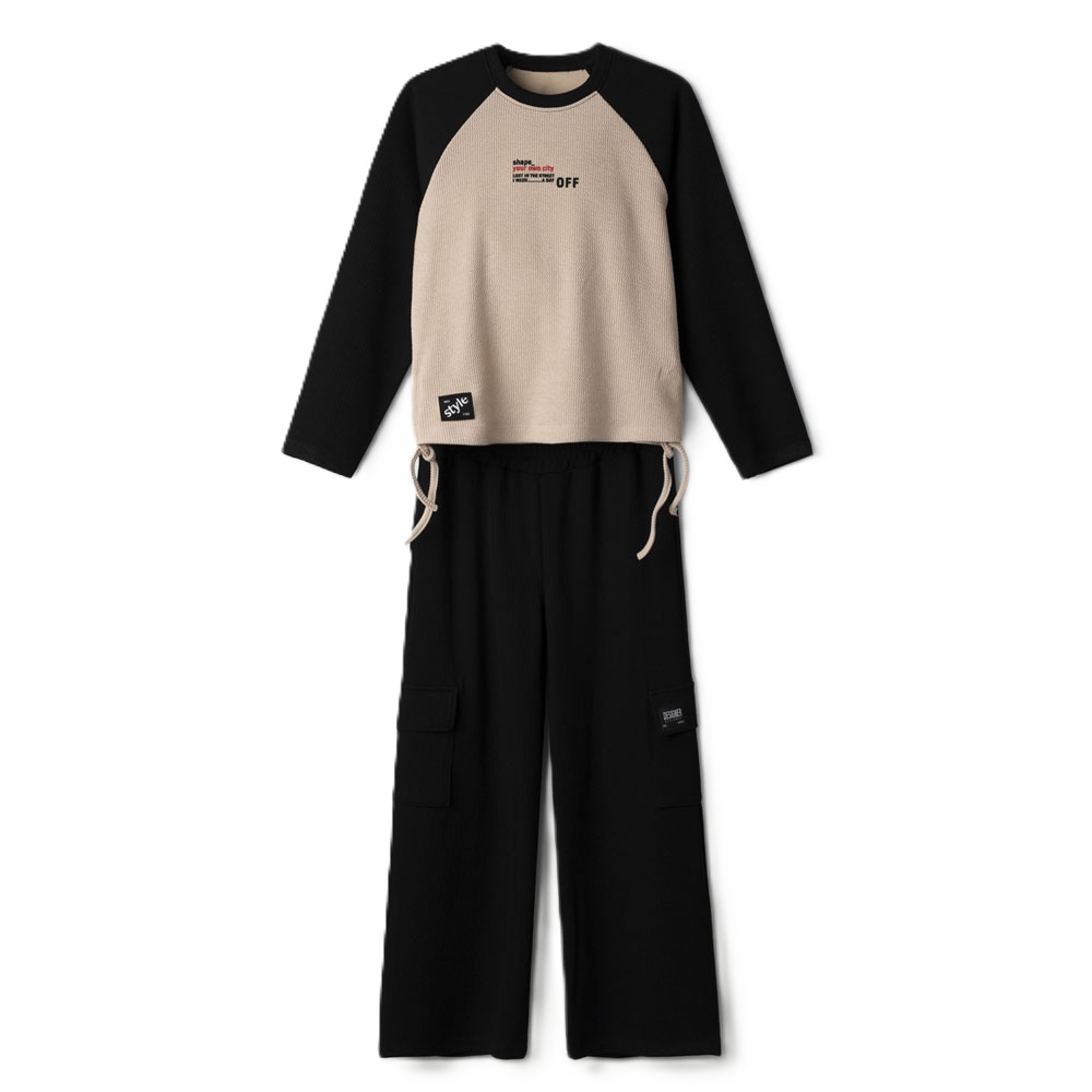 Παιδικό σετ με φόρμα ΕΒΙΤΑ κορίτσι - ΜΠΕΖ