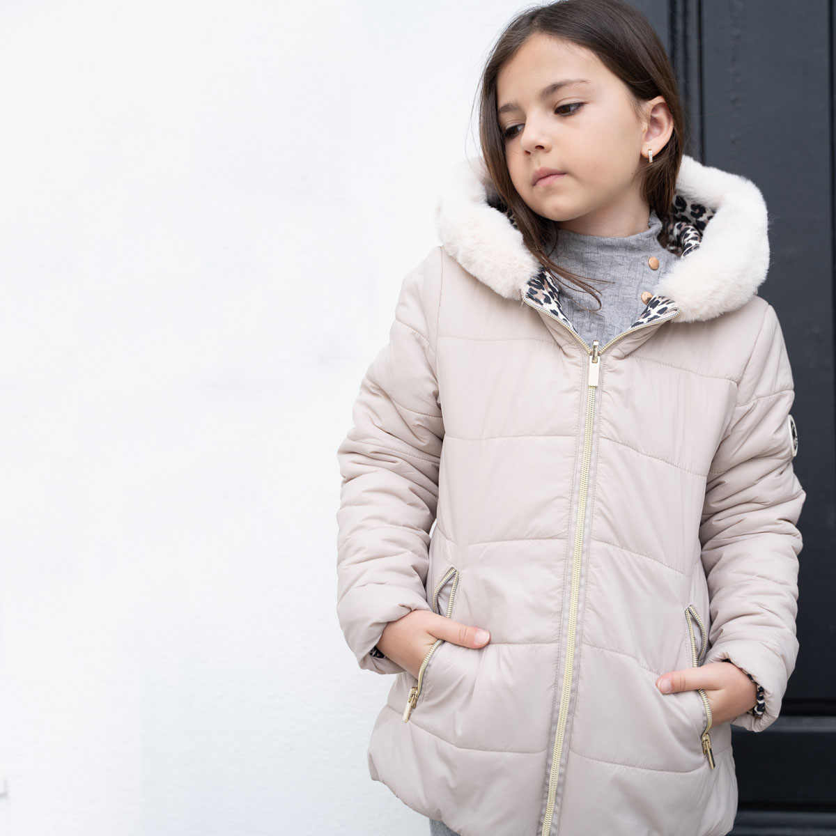 Παιδικό μπουφάν διπλής όψης ΕΒΙΤΑ κορίτσι - 2