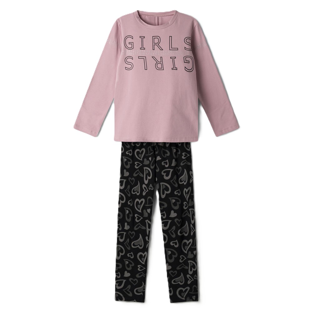 Παιδικό σετ με κολάν ΕΒΙΤΑ κορίτσι - ΡΟΖ