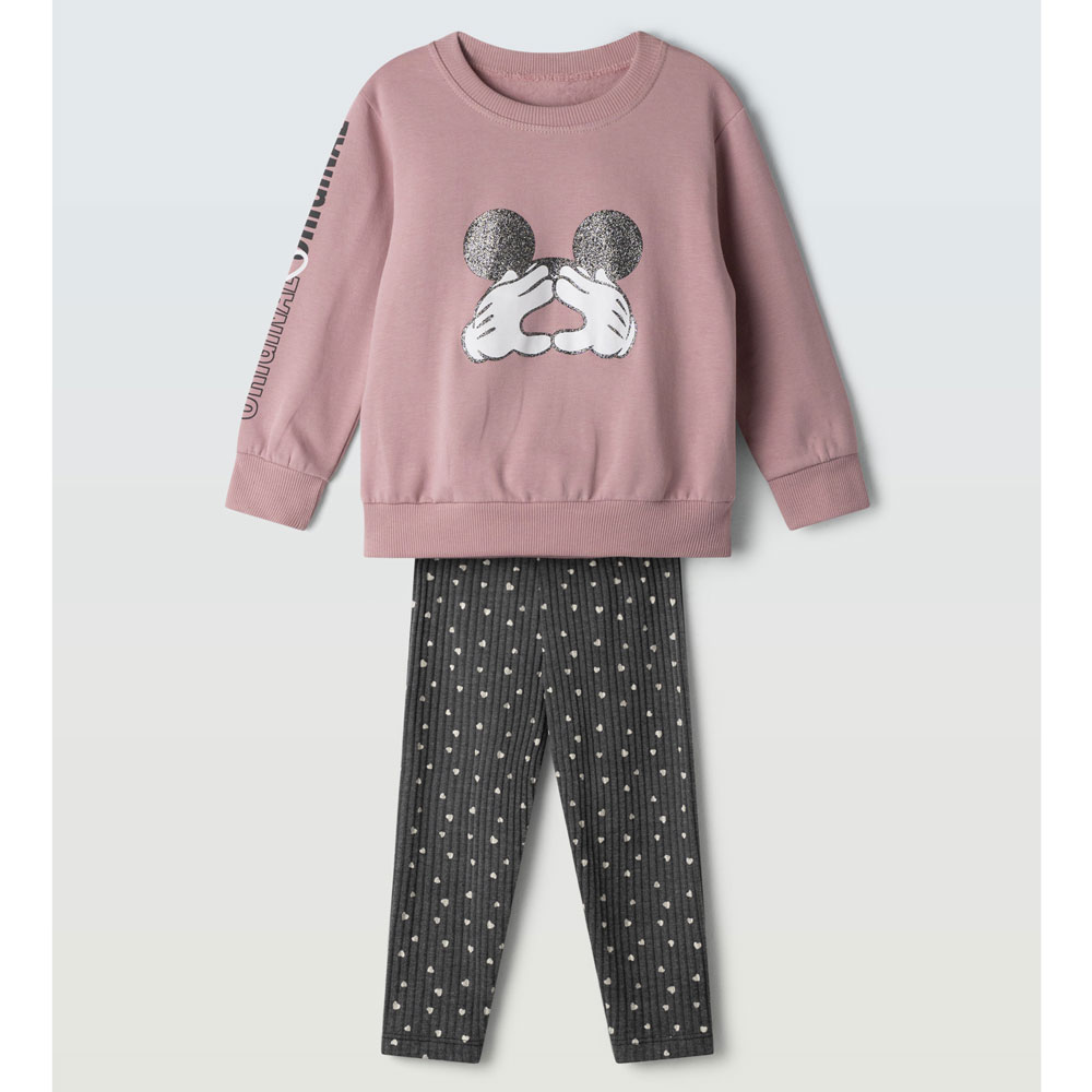 Παιδικό σετ με κολάν ΕΒΙΤΑ κορίτσι - ΡΟΖ