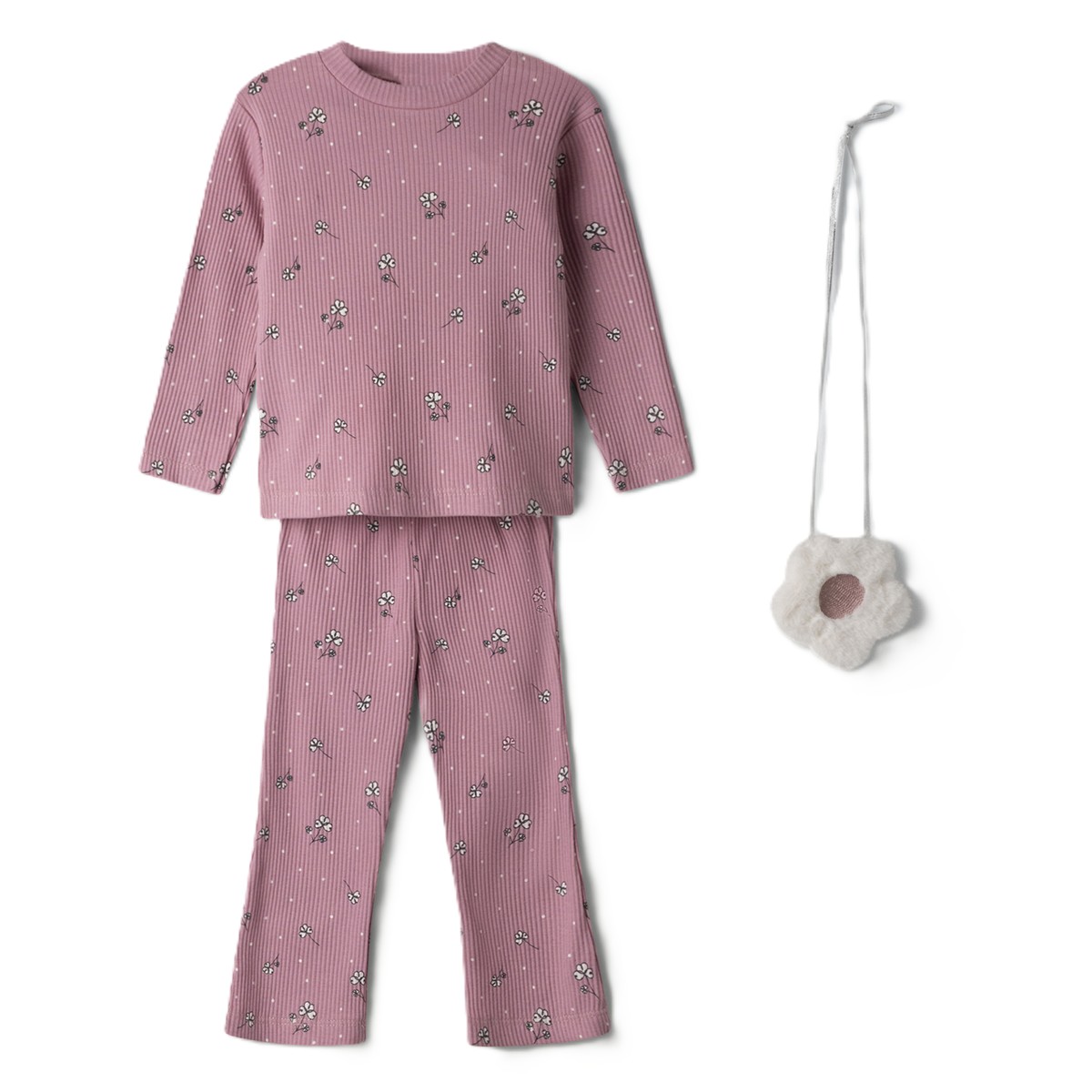 Παιδικό σετ με κολάν ΕΒΙΤΑ κορίτσι - ΡΟΖ