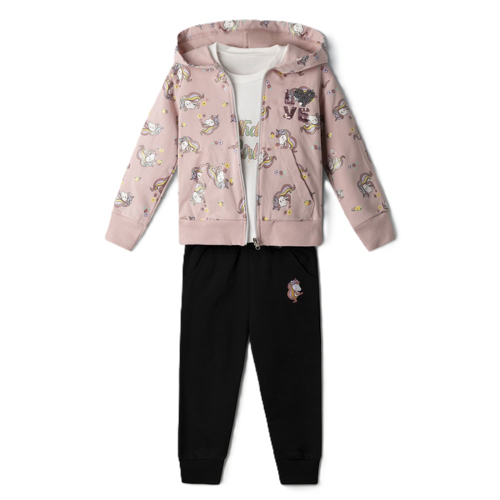 Παιδικό σετ με φόρμα 3 τμχ ΕΒΙΤΑ κορίτσι - 1