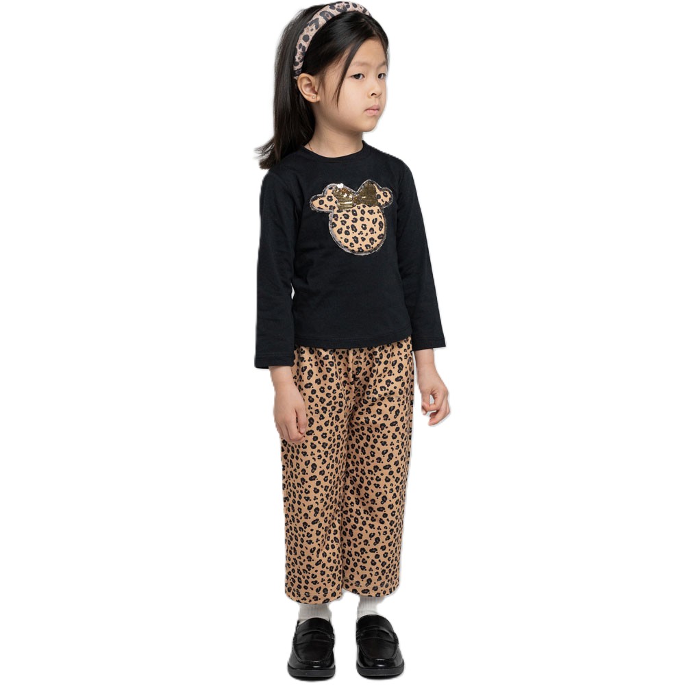 Παιδικό σετ με λεοπάρ παντελόνι ΕΒΙΤΑ κορίτσι - 4