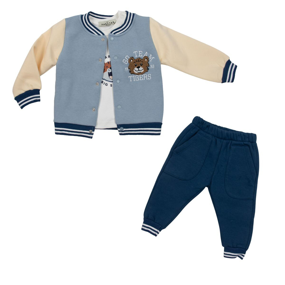 Βρεφικό σετ με φόρμα 3 τμχ HASHTAG αγόρι - 1