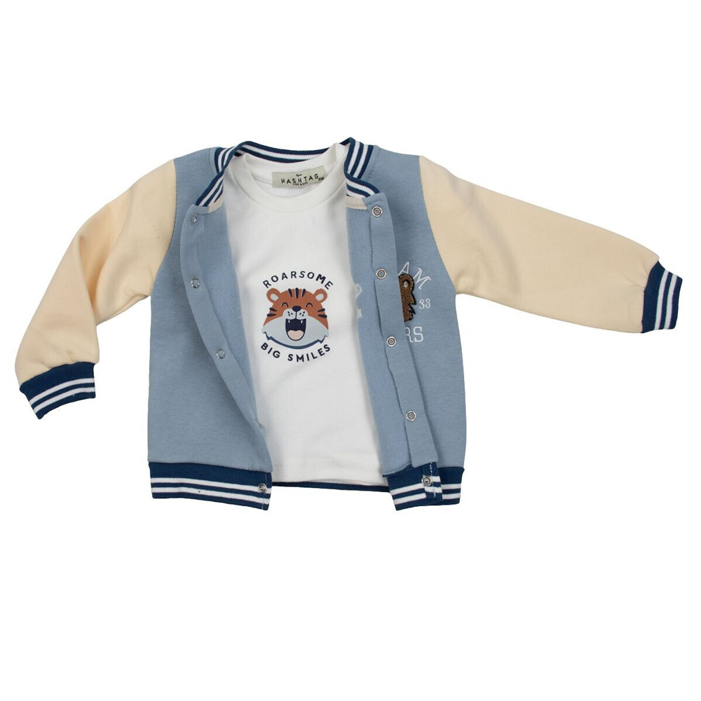 Βρεφικό σετ με φόρμα 3 τμχ HASHTAG αγόρι - 2