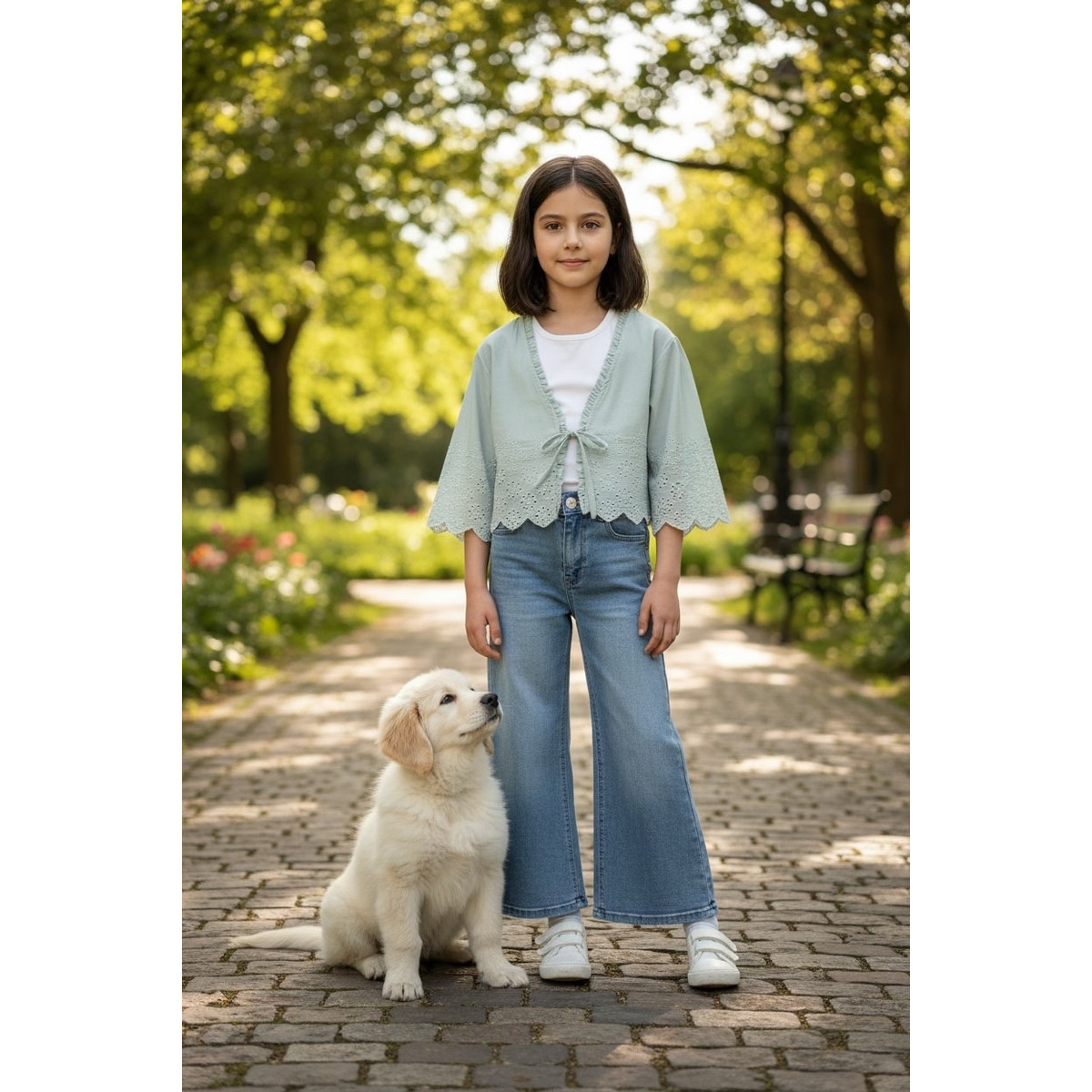 Σετ με τζιν παντελόνα RESTART - 3