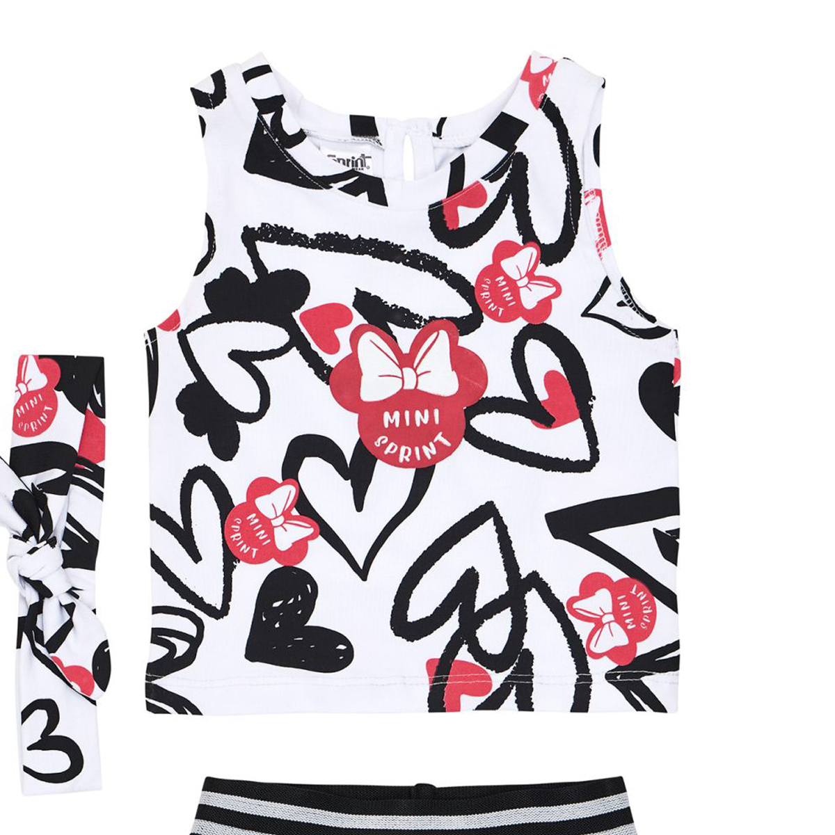 Παιδικό σετ με σόρτς SPRINT κορίτσι - 3