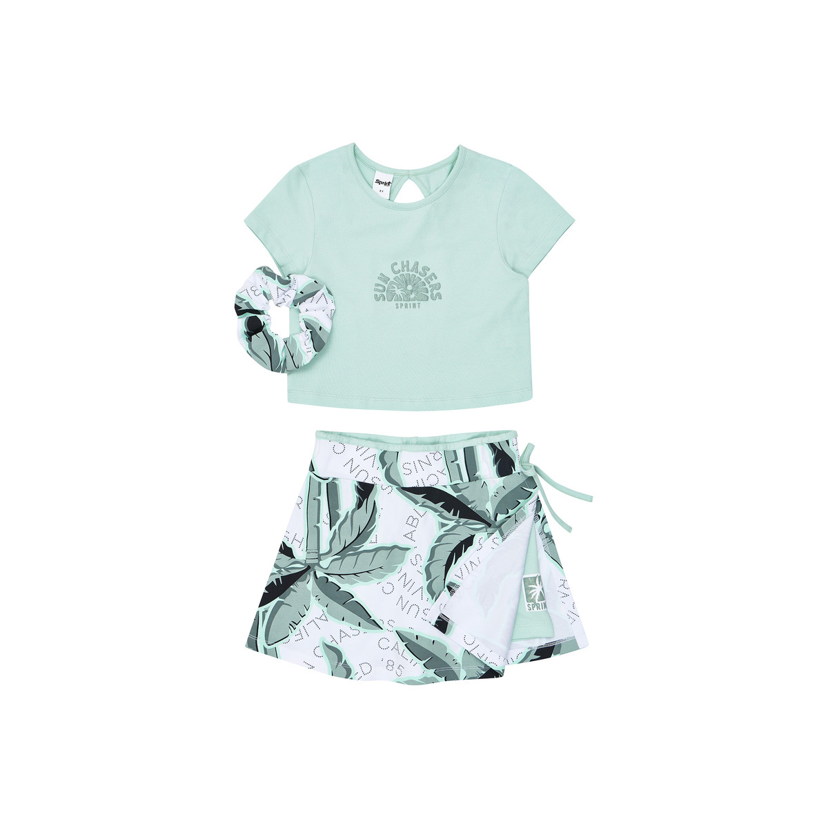 Παιδικό σετ με σόρτς SPRINT κορίτσι - ΒΕΡΑΜΑΝ
