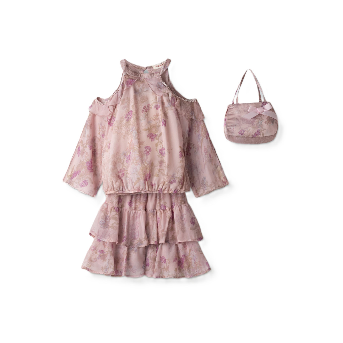 Παιδικό σετ με σόρτς ΕΒΙΤΑ κορίτσι - ΡΟΖ