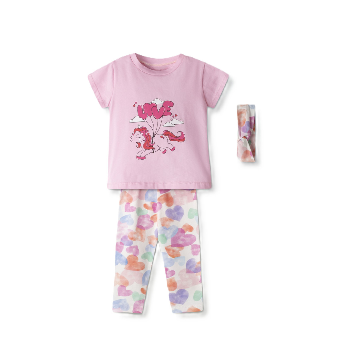 Παιδικό σετ με κολάν ΕΒΙΤΑ κορίτσι - ΡΟΖ