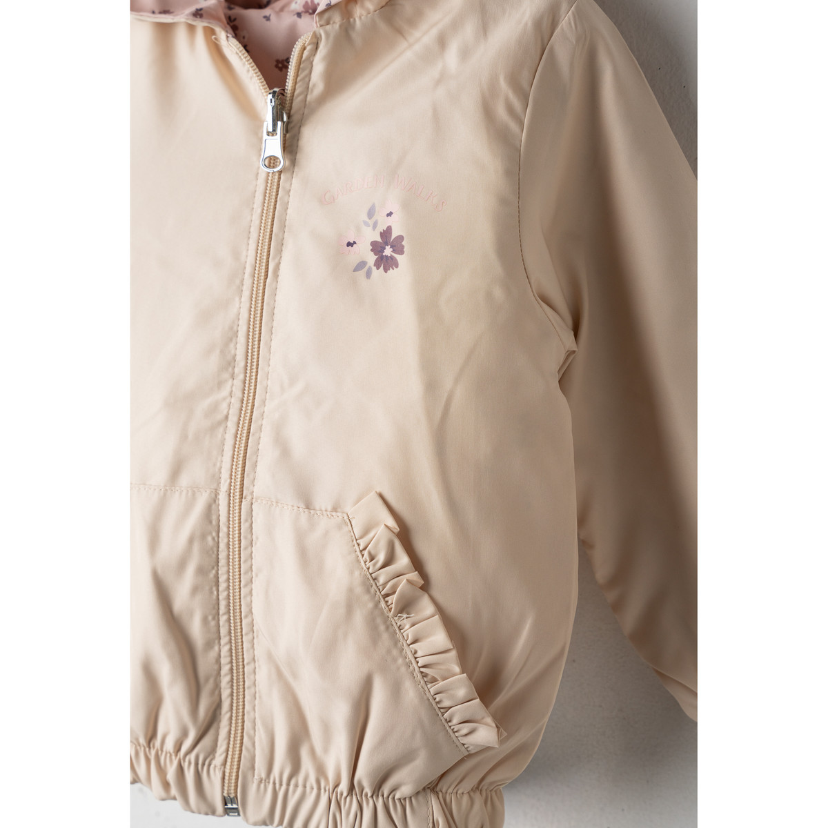 Παιδικό αντιανεμικό μπουφάν διπλής όψης ΕΒΙΤΑ κορίτσι - 4