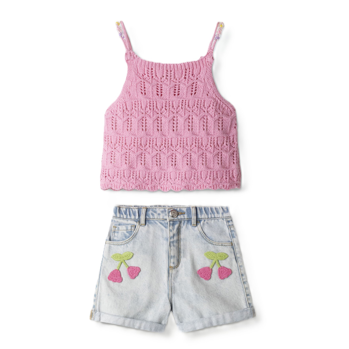 Σετ με τζιν σόρτς - ΦΟΥΞΙΑ