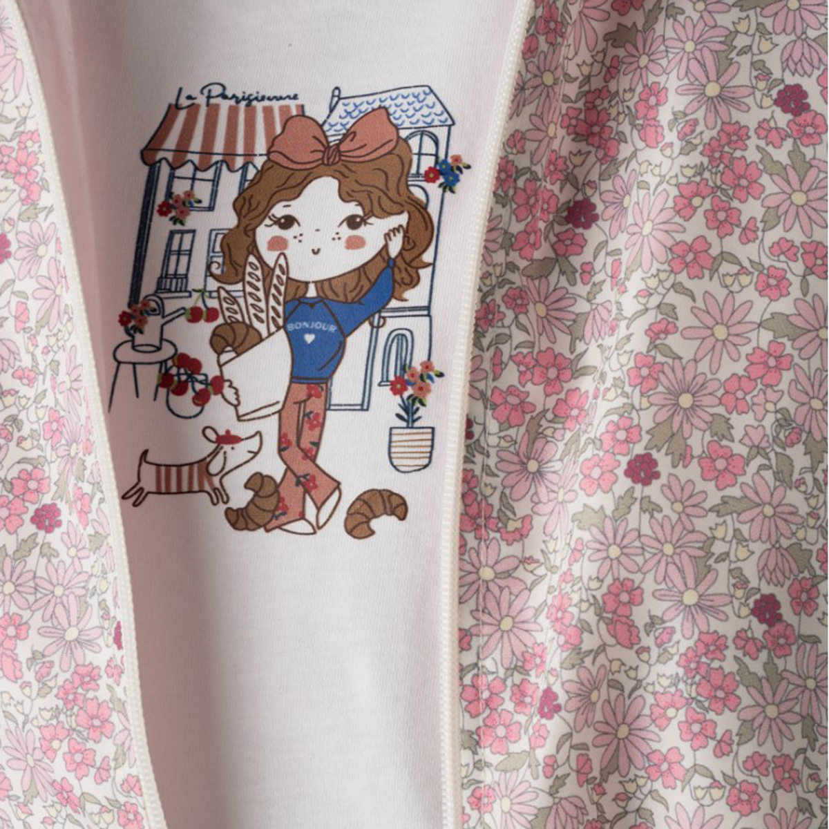 Βρεφικό σετ με παντελόνι 3 τμχ ΕΒΙΤΑ κορίτσι - 2