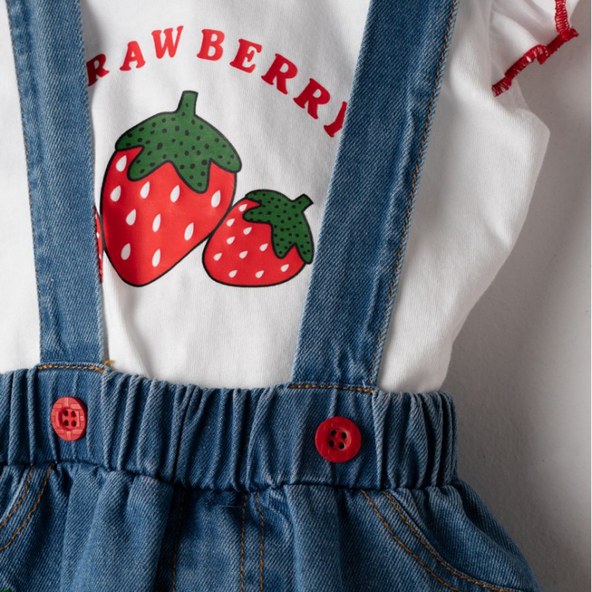 Βρεφικό σετ με φούστα 3 τμχ ΕΒΙΤΑ κορίτσι - 2