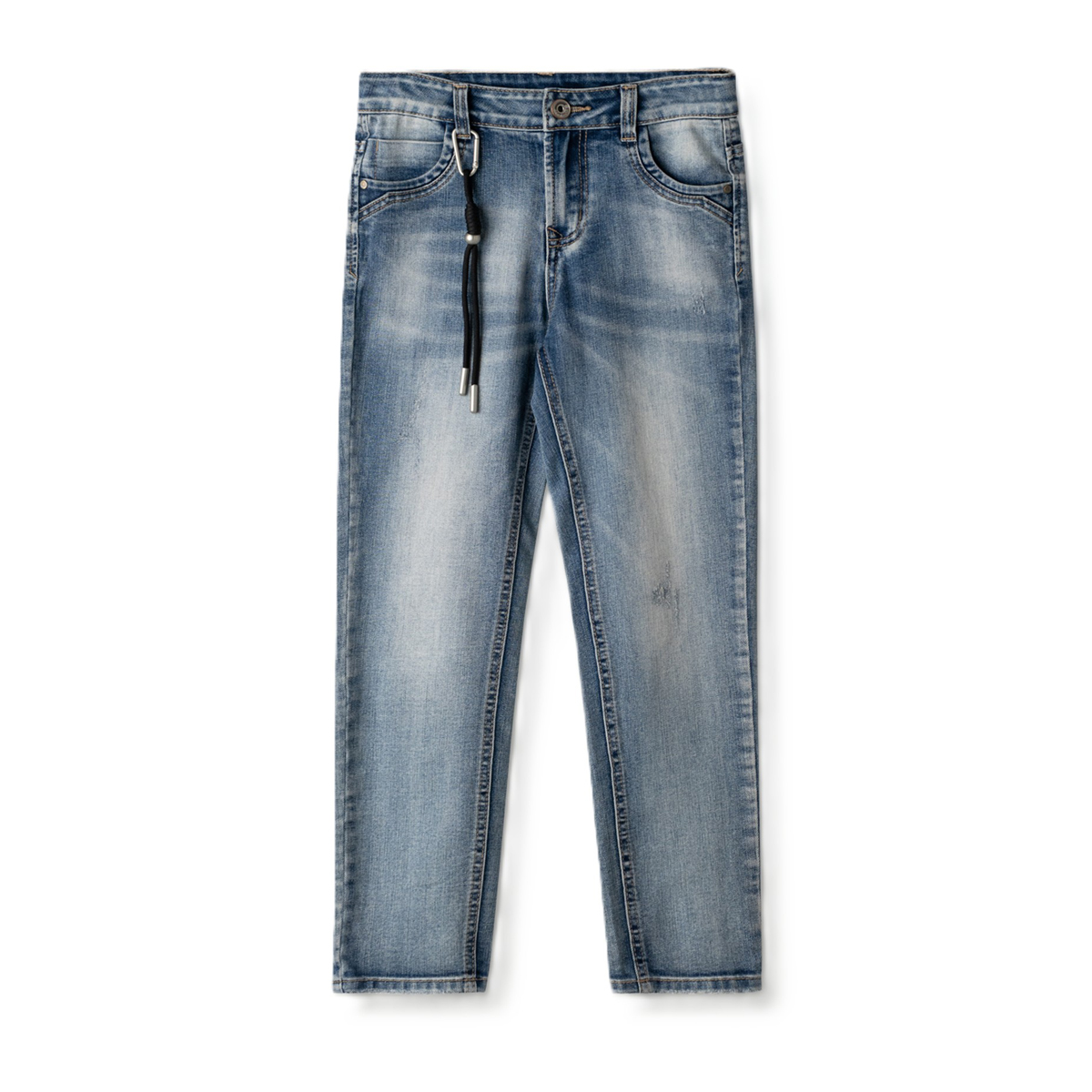 Παιδικό τζιν παντελόνι HASHTAG αγόρι - ΜΠΛΕ