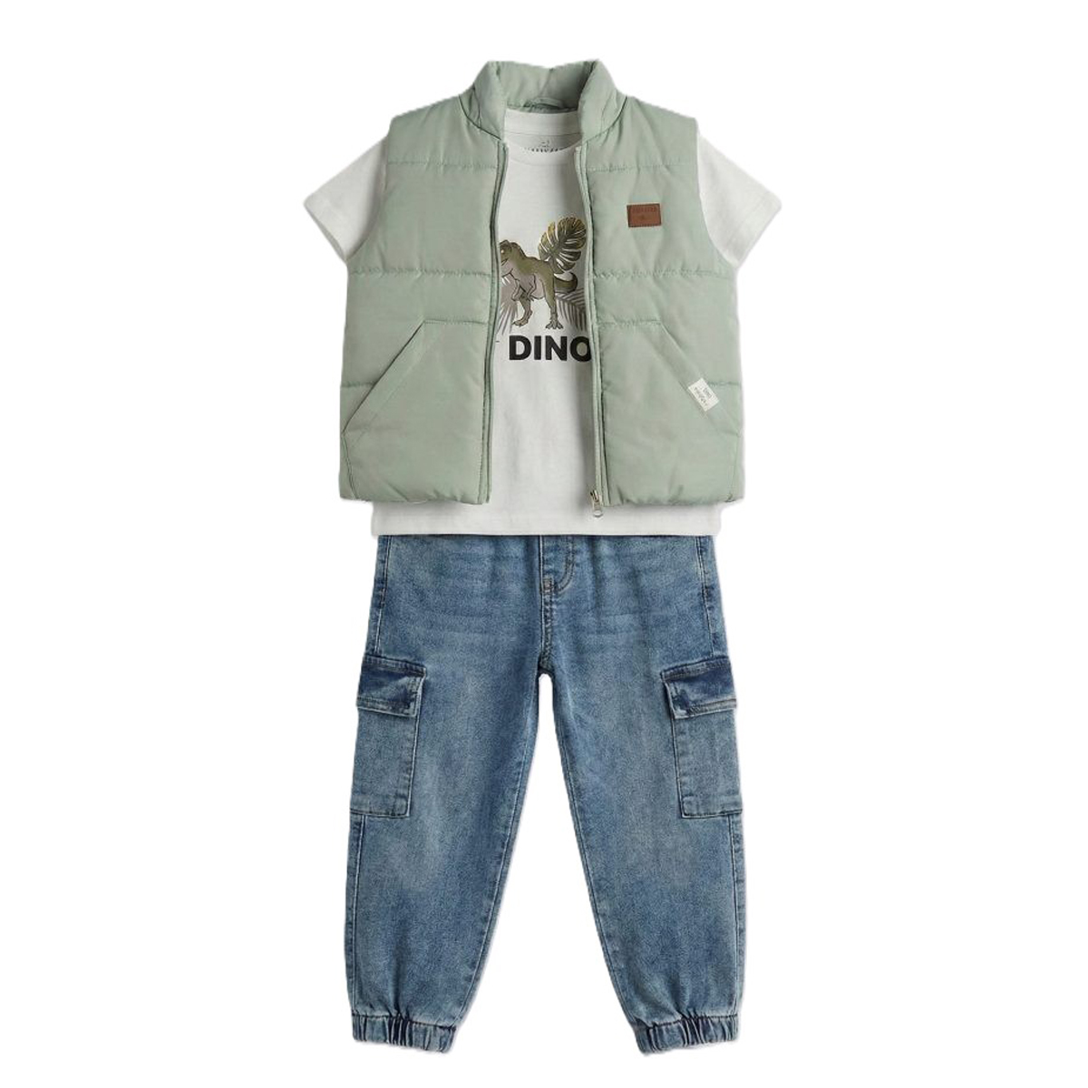 Σέτ με αμάνικο μπουφάν HASHTSG - ΜΕΝΤΑ