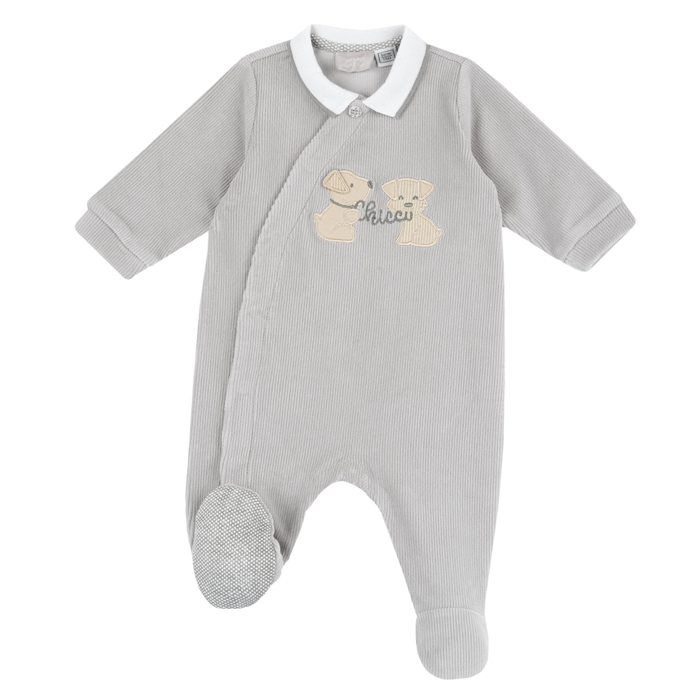 Βρεφικό κοτλέ φορμάκι CHICCO αγόρι - ΓΚΡΙ